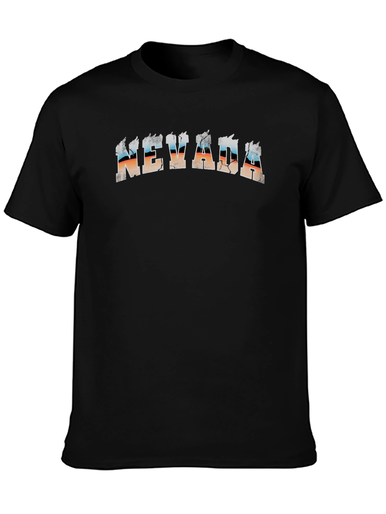Nevada Graphic Tee - Distressed Print Comfort Fit