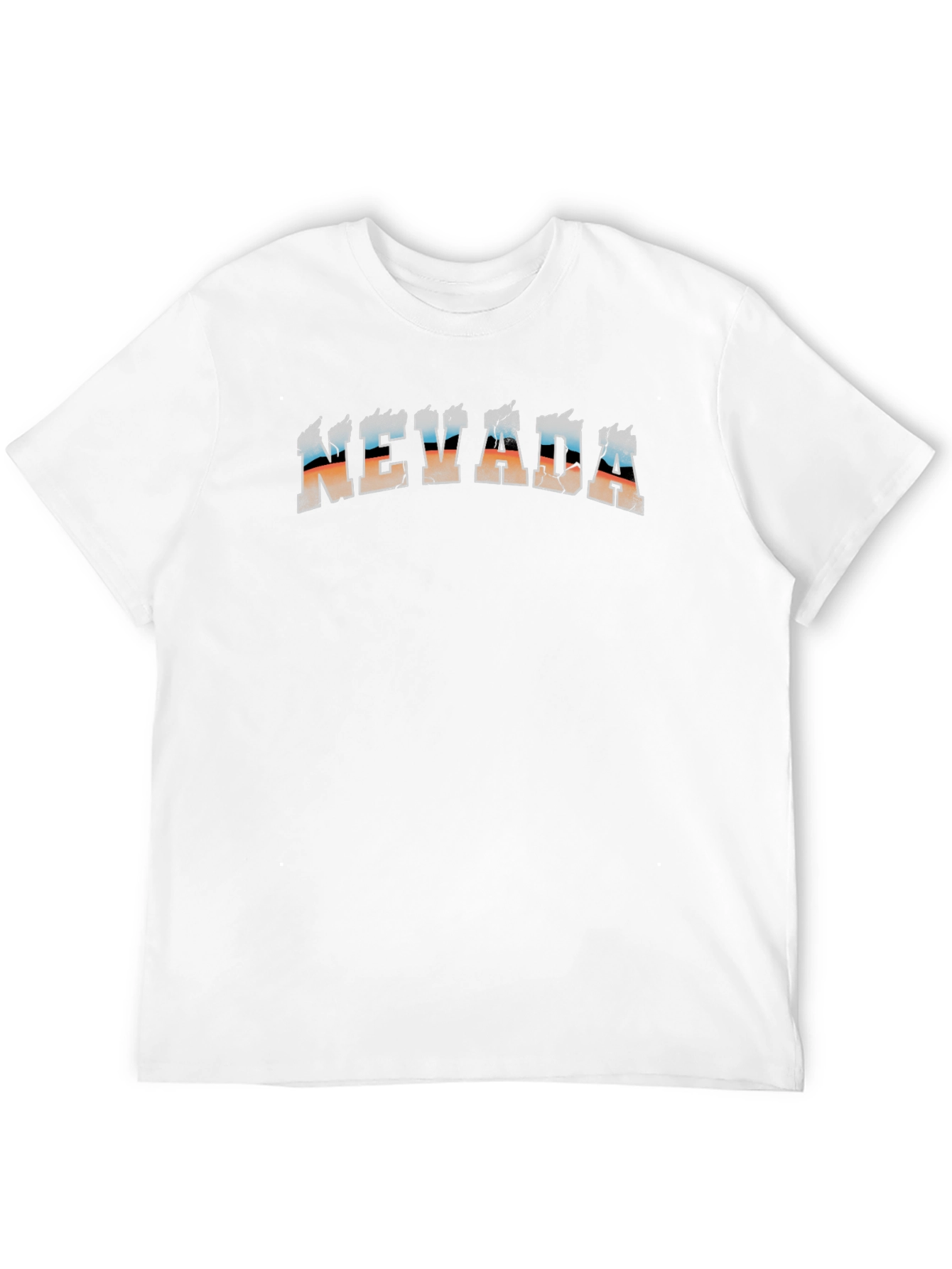 Nevada Graphic Tee - Distressed Print Comfort Fit