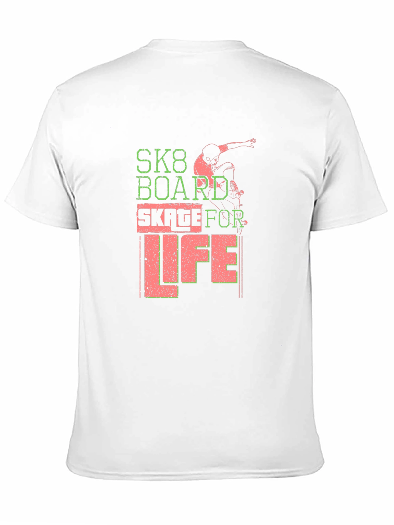 Skateboard T-Shirt: SK8 Board Skate for Life Tee