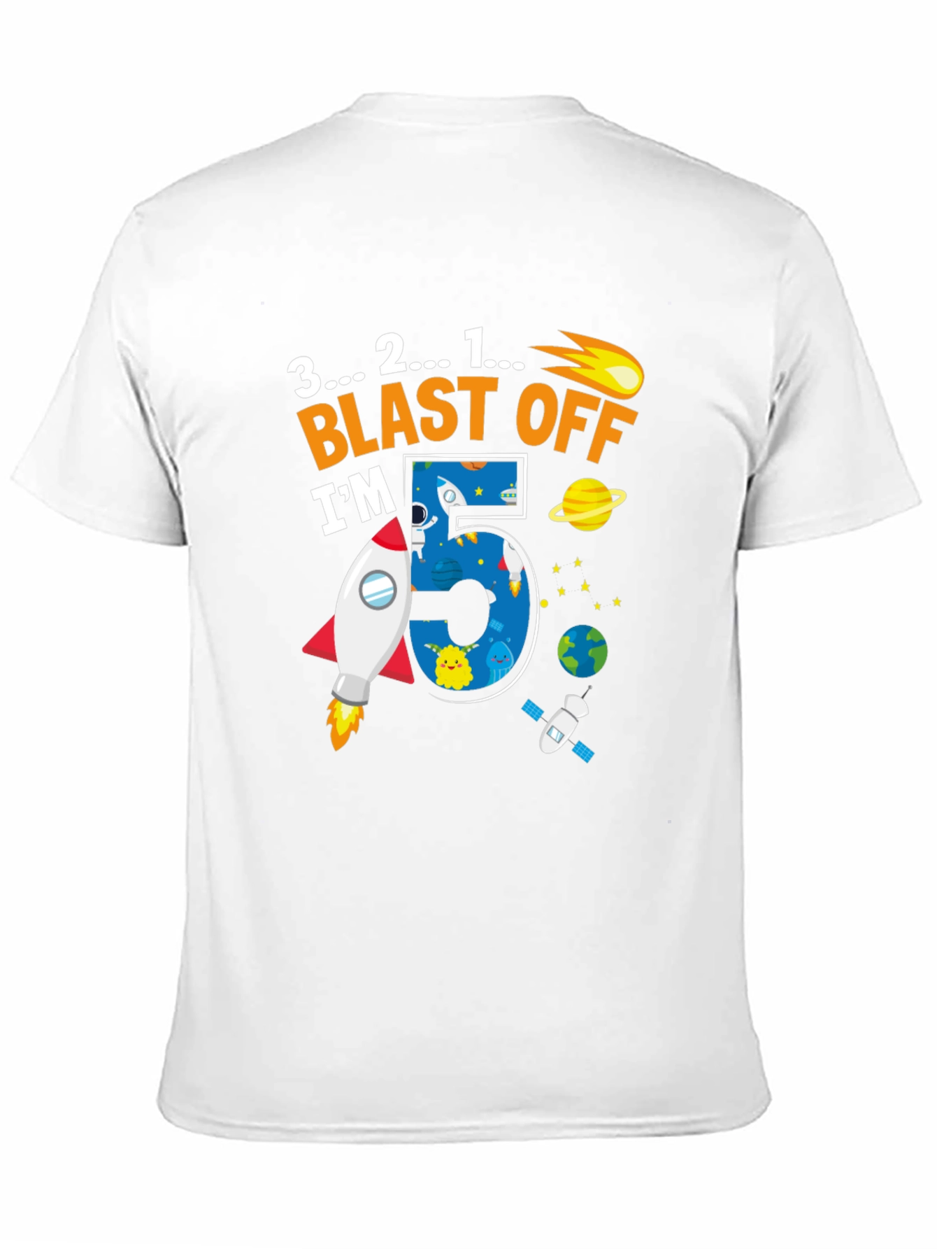 5th Birthday Blast Off T-Shirt