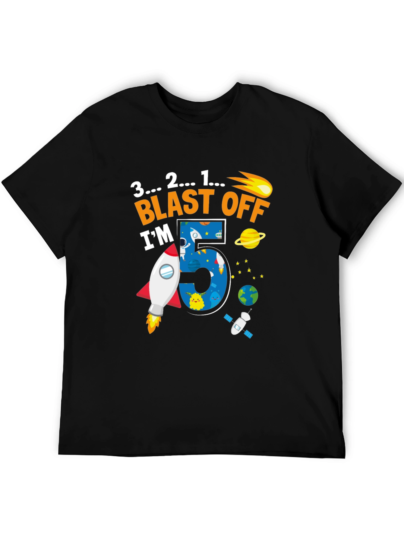 5th Birthday Blast Off T-Shirt