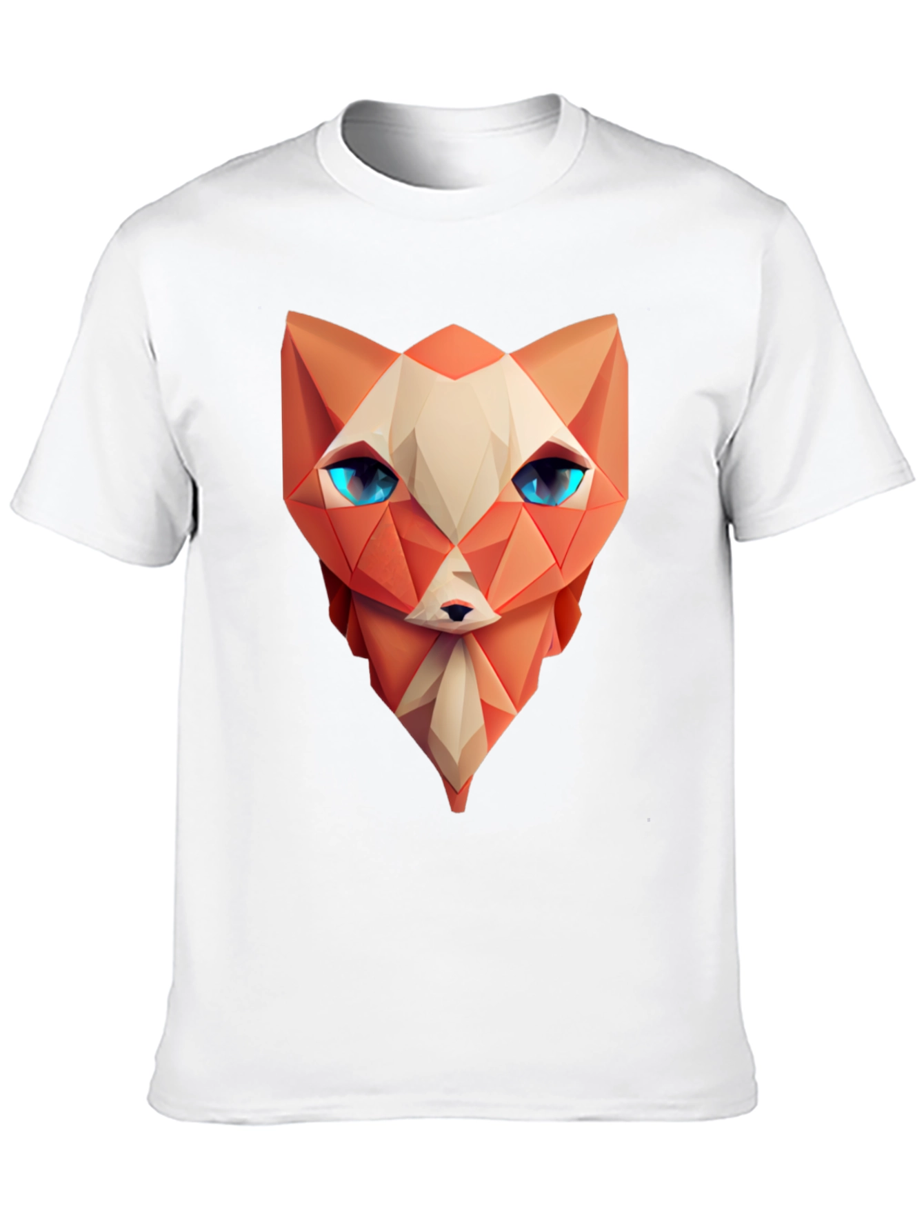 Geometric Fox T-Shirt - Modern Art Tee