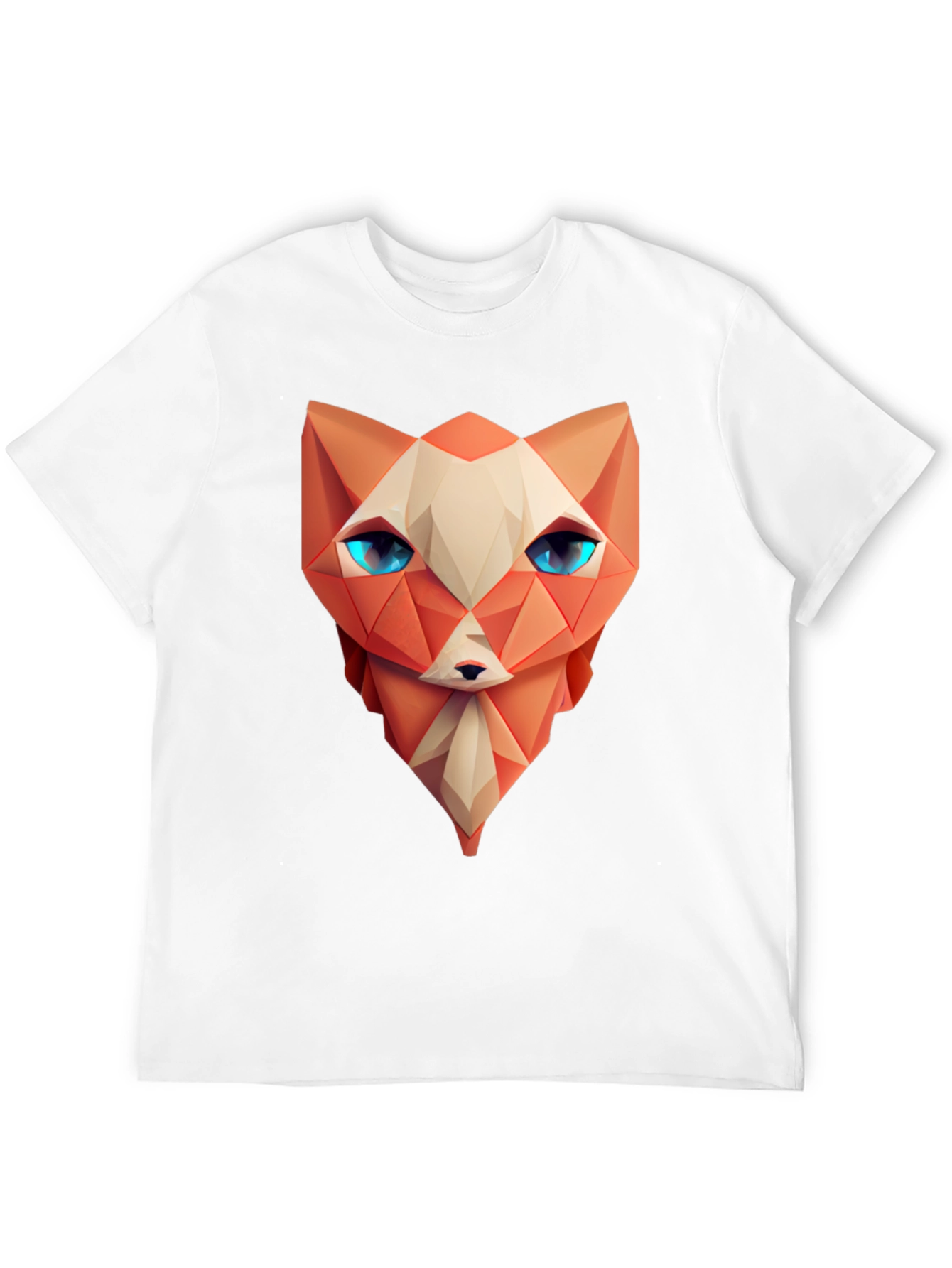 Geometric Fox T-Shirt - Modern Art Tee