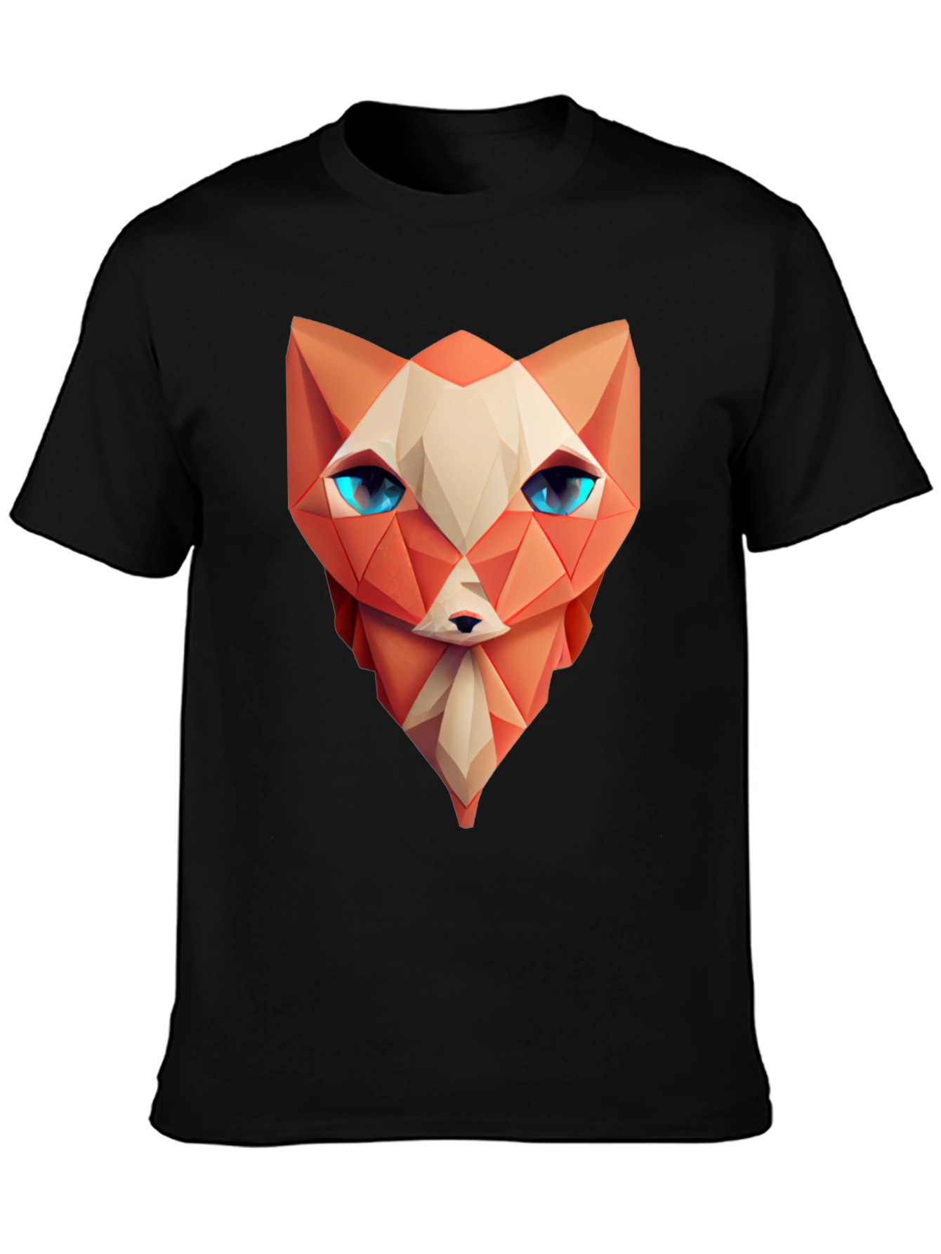 Geometric Fox T-Shirt - Modern Art Tee
