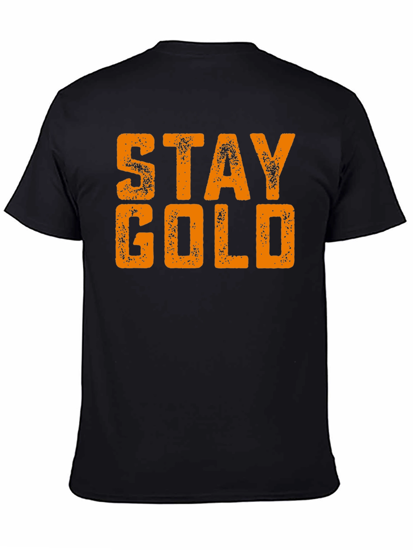 Stay Gold Black T-Shirt - Unique Graphic Tee
