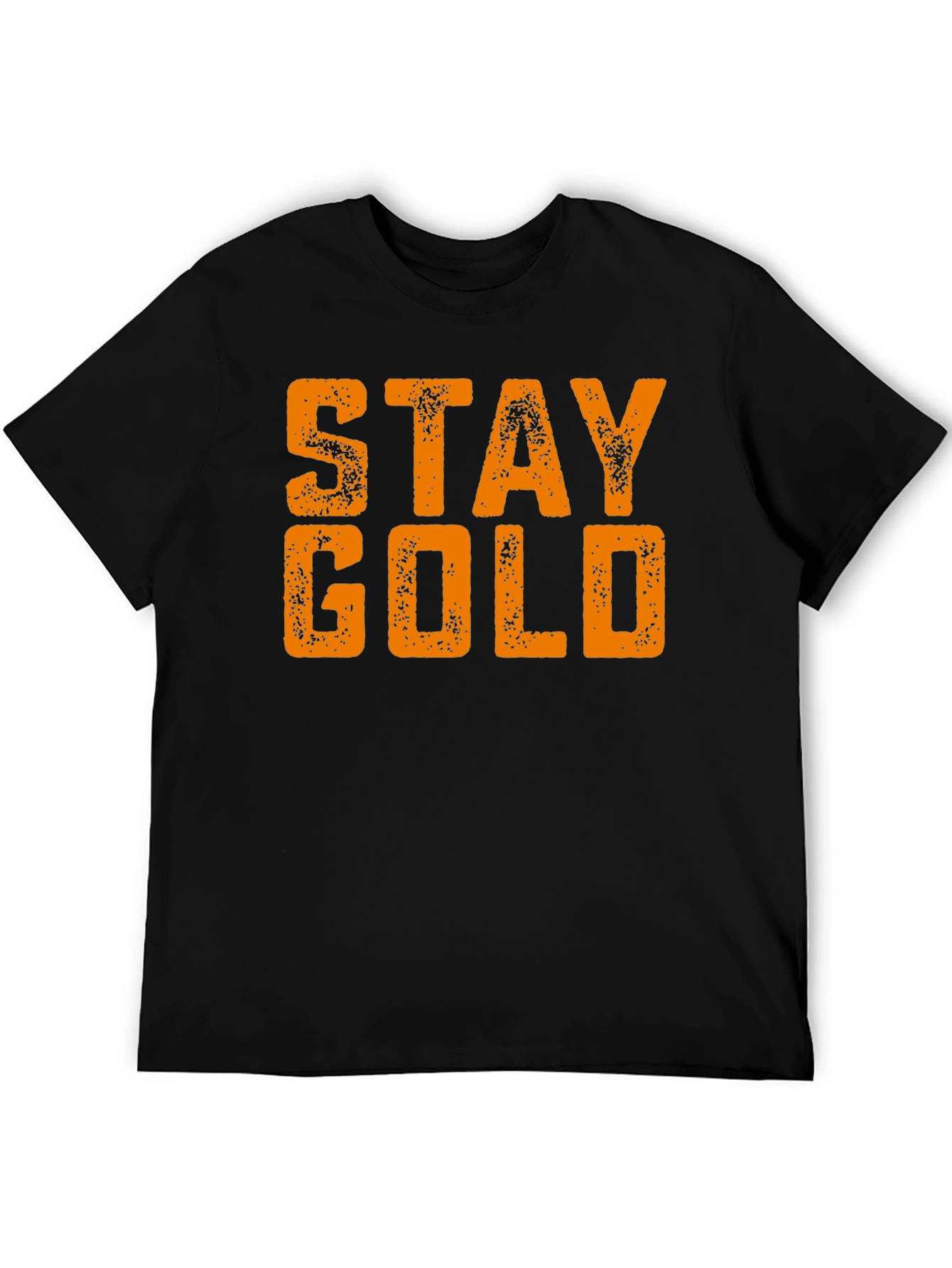 Stay Gold Black T-Shirt - Unique Graphic Tee