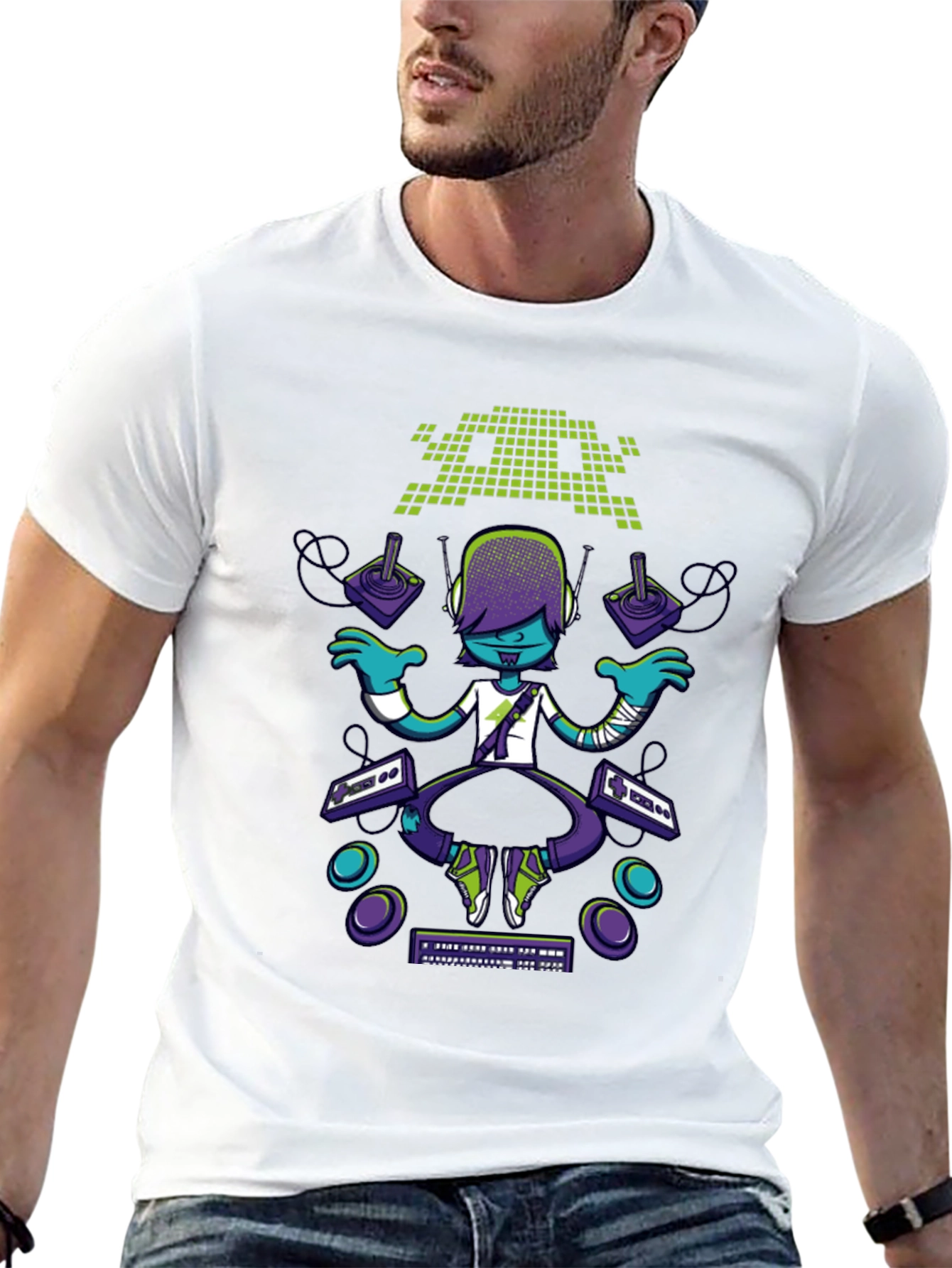 Retro Gamer T-Shirt - Unique Geek Fashion