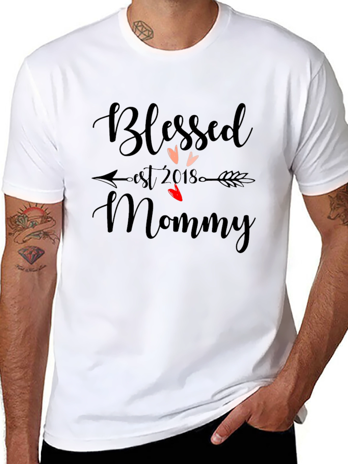 Blessed Mommy Est. 2018 Graphic T-Shirt