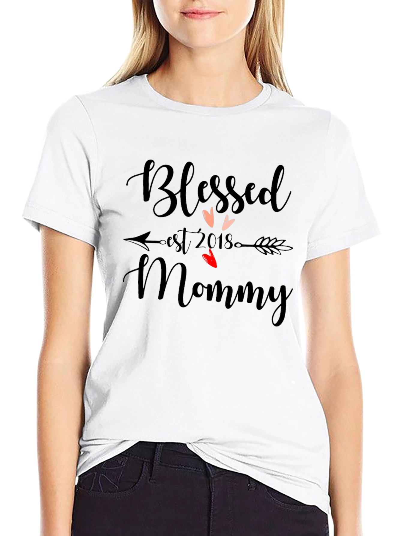 Blessed Mommy Est. 2018 Graphic T-Shirt