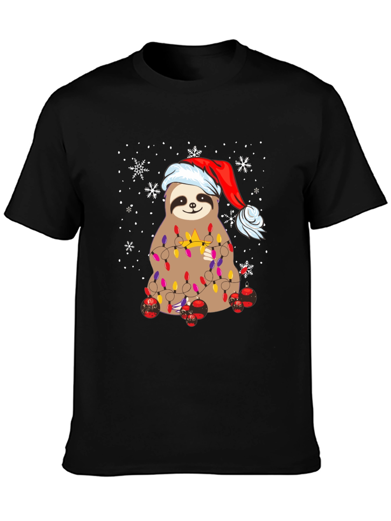 Festive Sloth Christmas T-Shirt