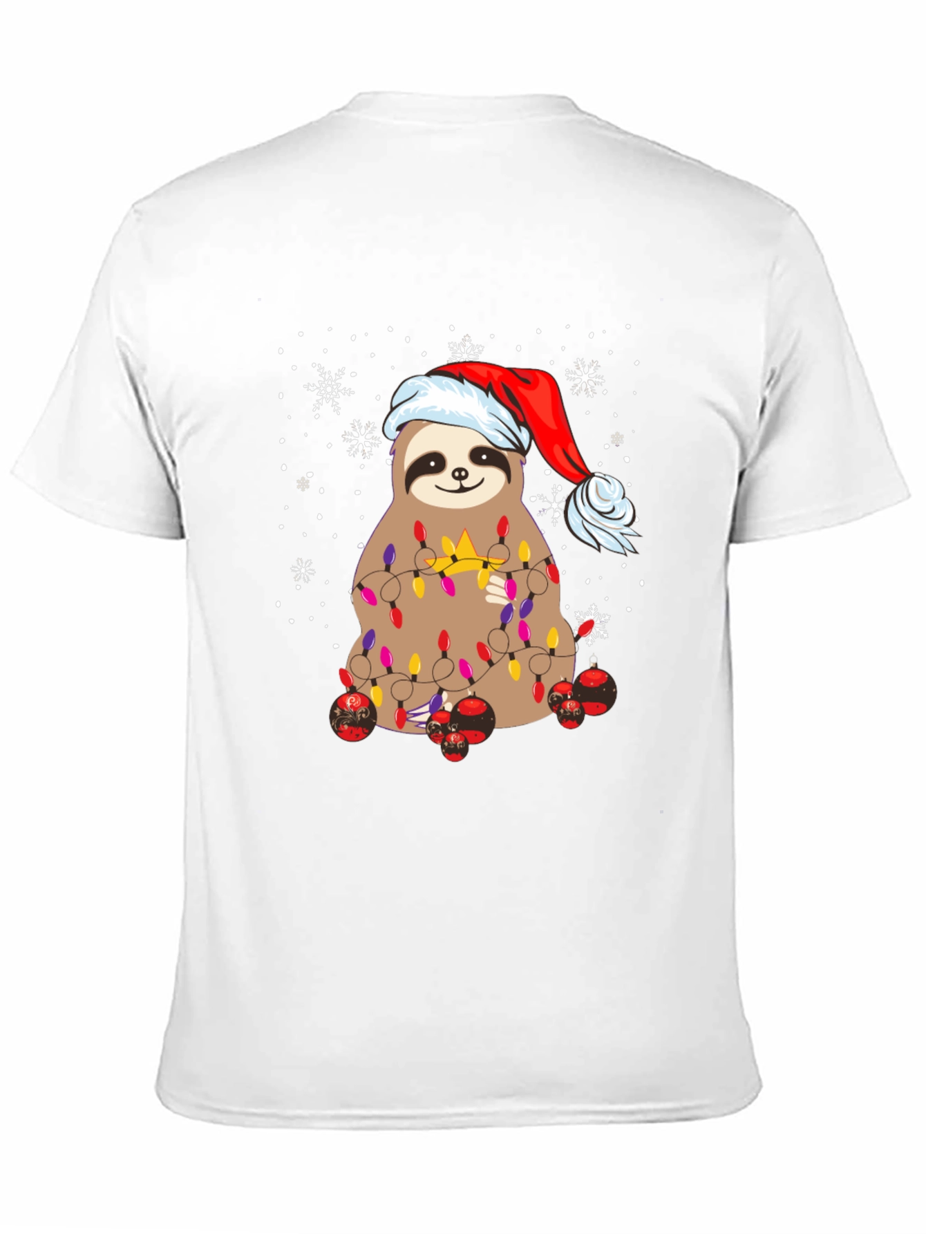 Festive Sloth Christmas T-Shirt