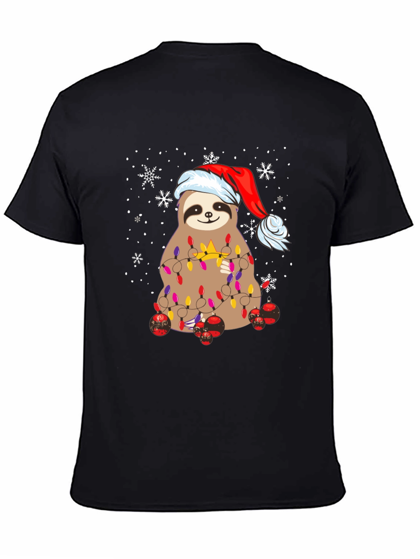 Festive Sloth Christmas T-Shirt