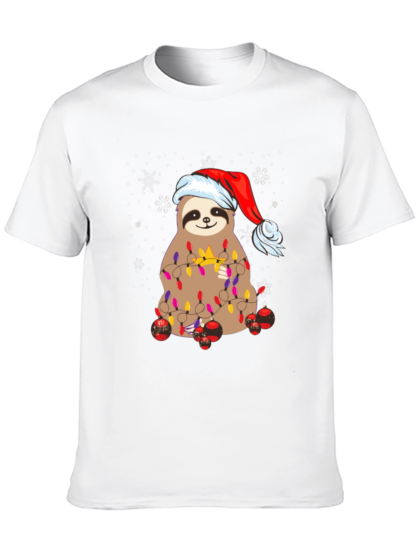 Festive Sloth Christmas T-Shirt