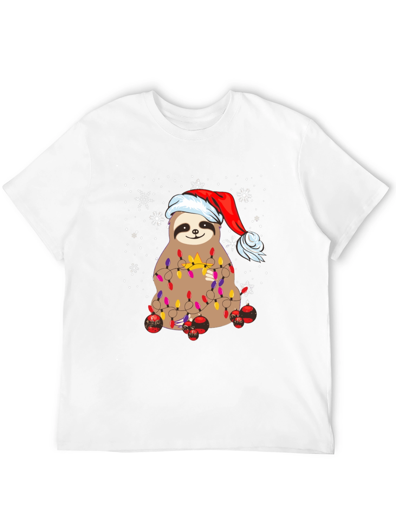 Festive Sloth Christmas T-Shirt