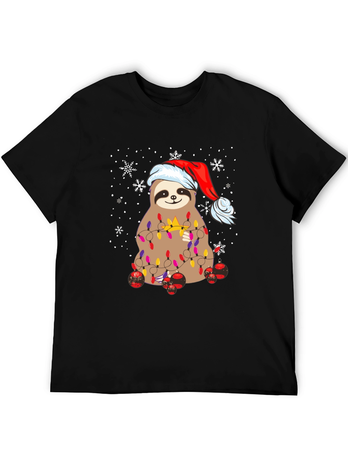 Festive Sloth Christmas T-Shirt