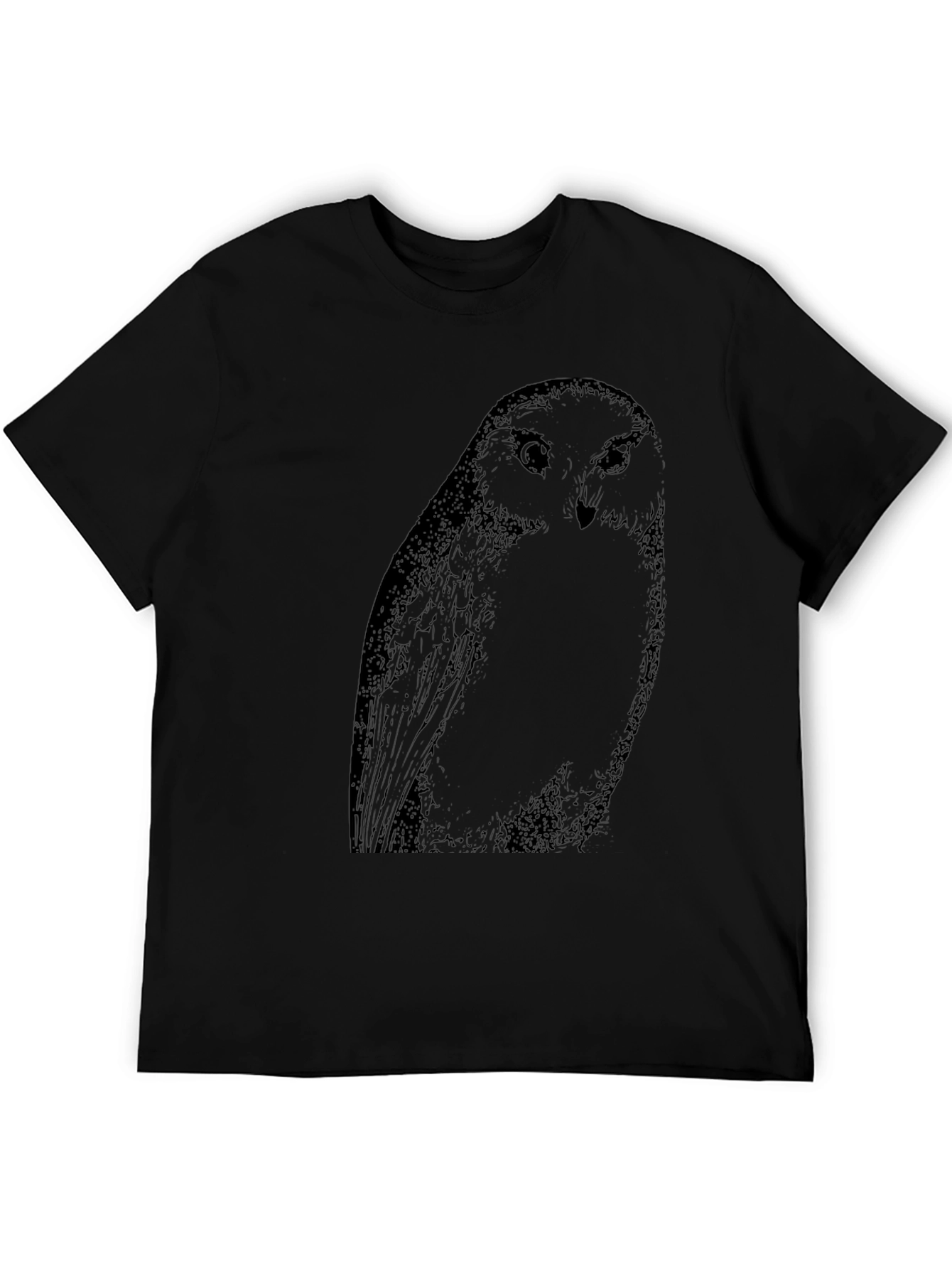 Owl Graphic Black T-Shirt