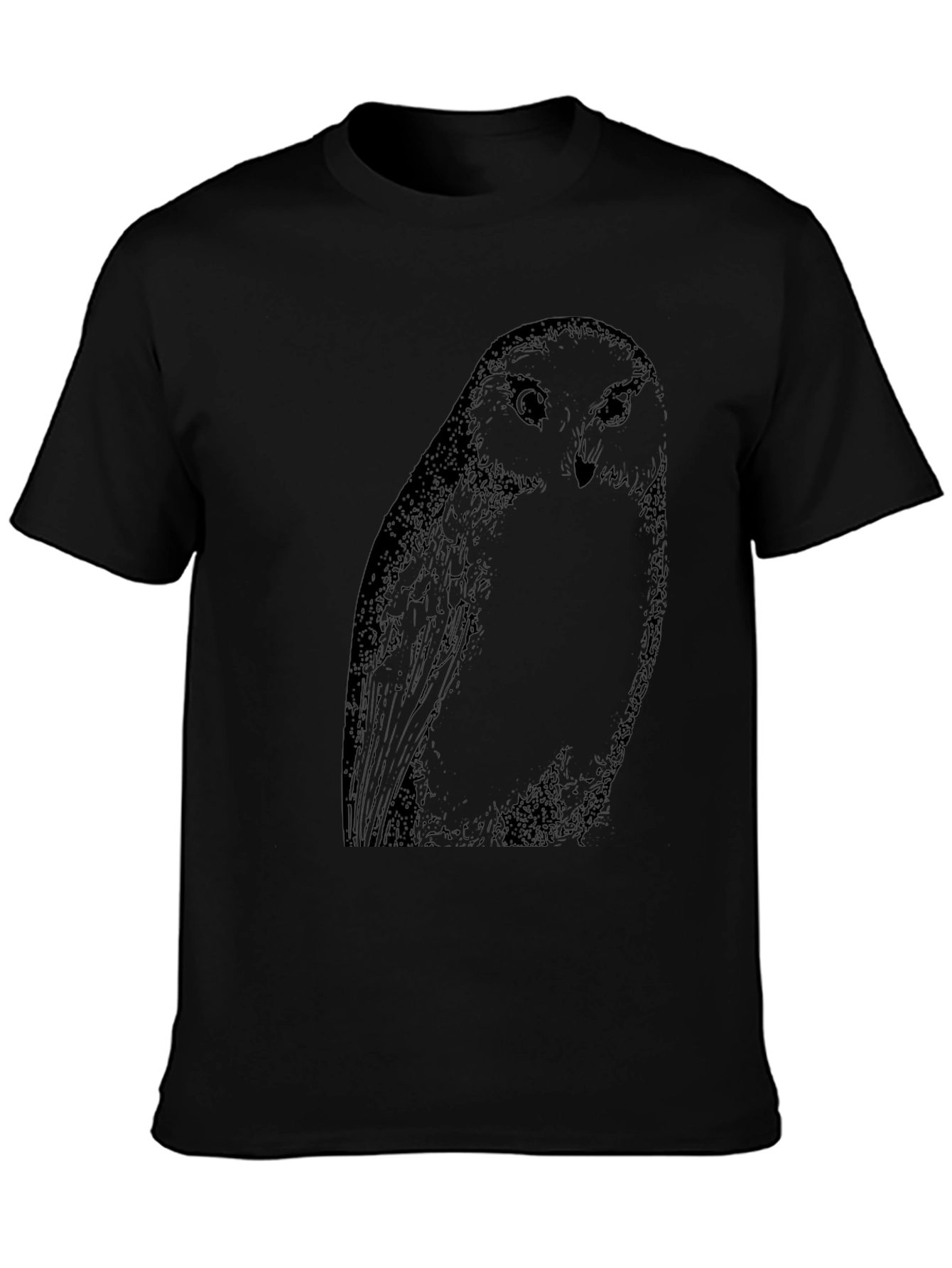 Owl Graphic Black T-Shirt