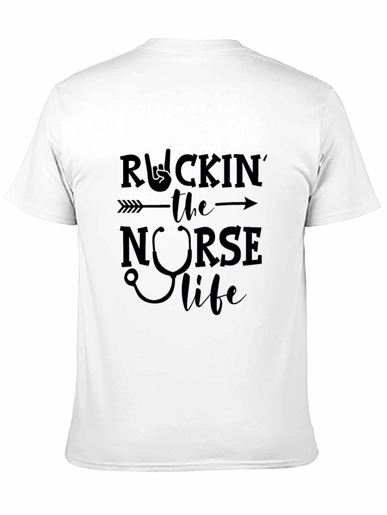 Rockin the Nurse Life Graphic T-Shirt