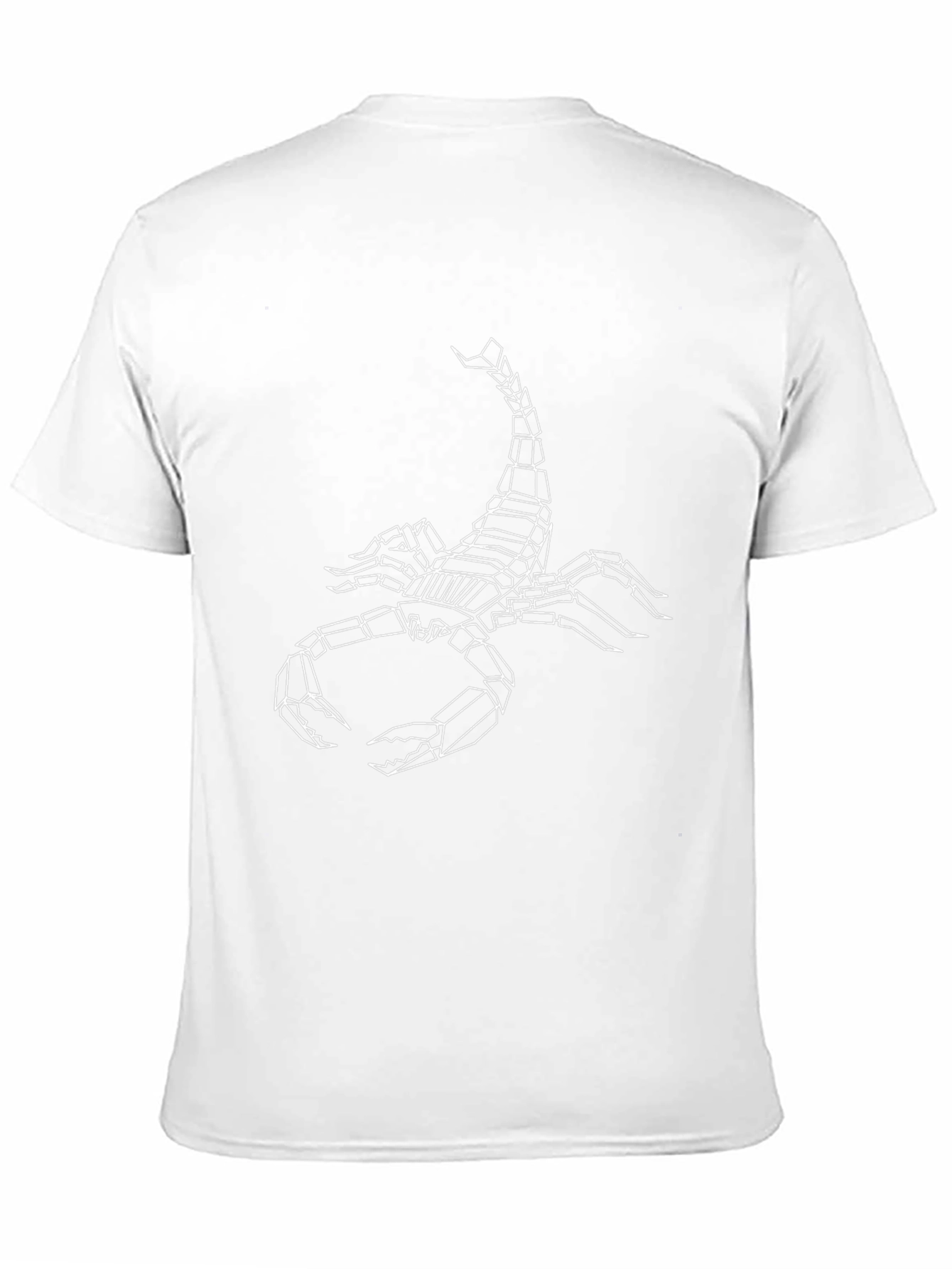 Geometric Scorpion Graphic Black T-Shirt