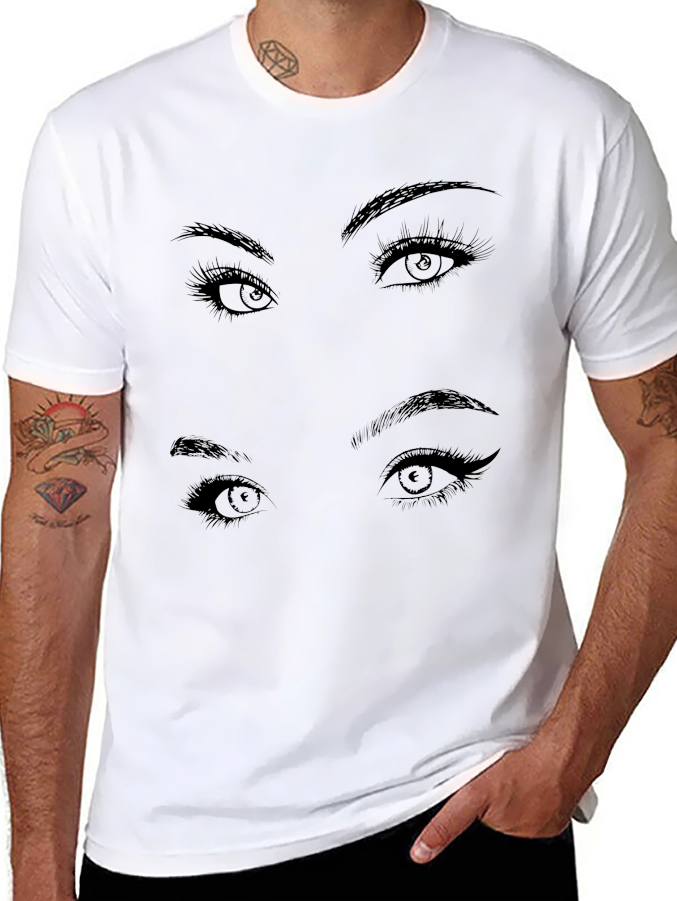 Eye See You Black Graphic Tee