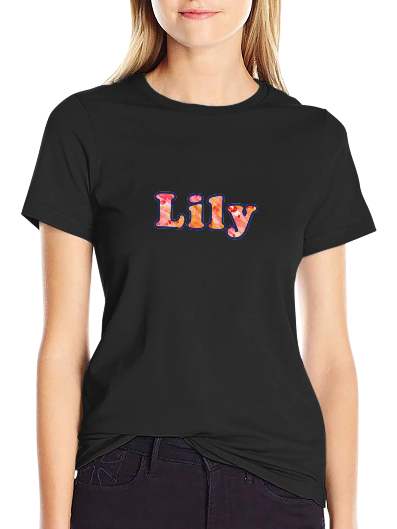 Lily Retro Tee - Unique Floral Name T-Shirt