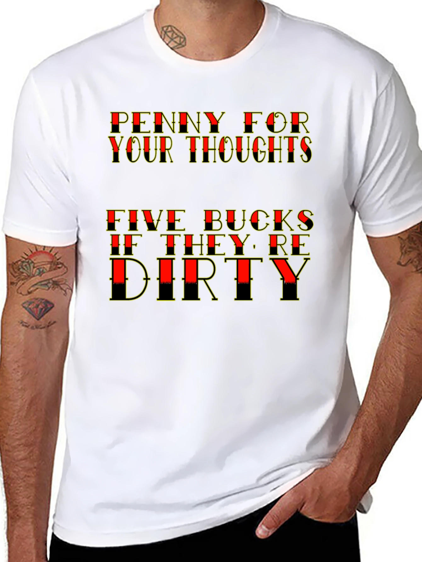 Penny For Your Thoughts Funny T-Shirt