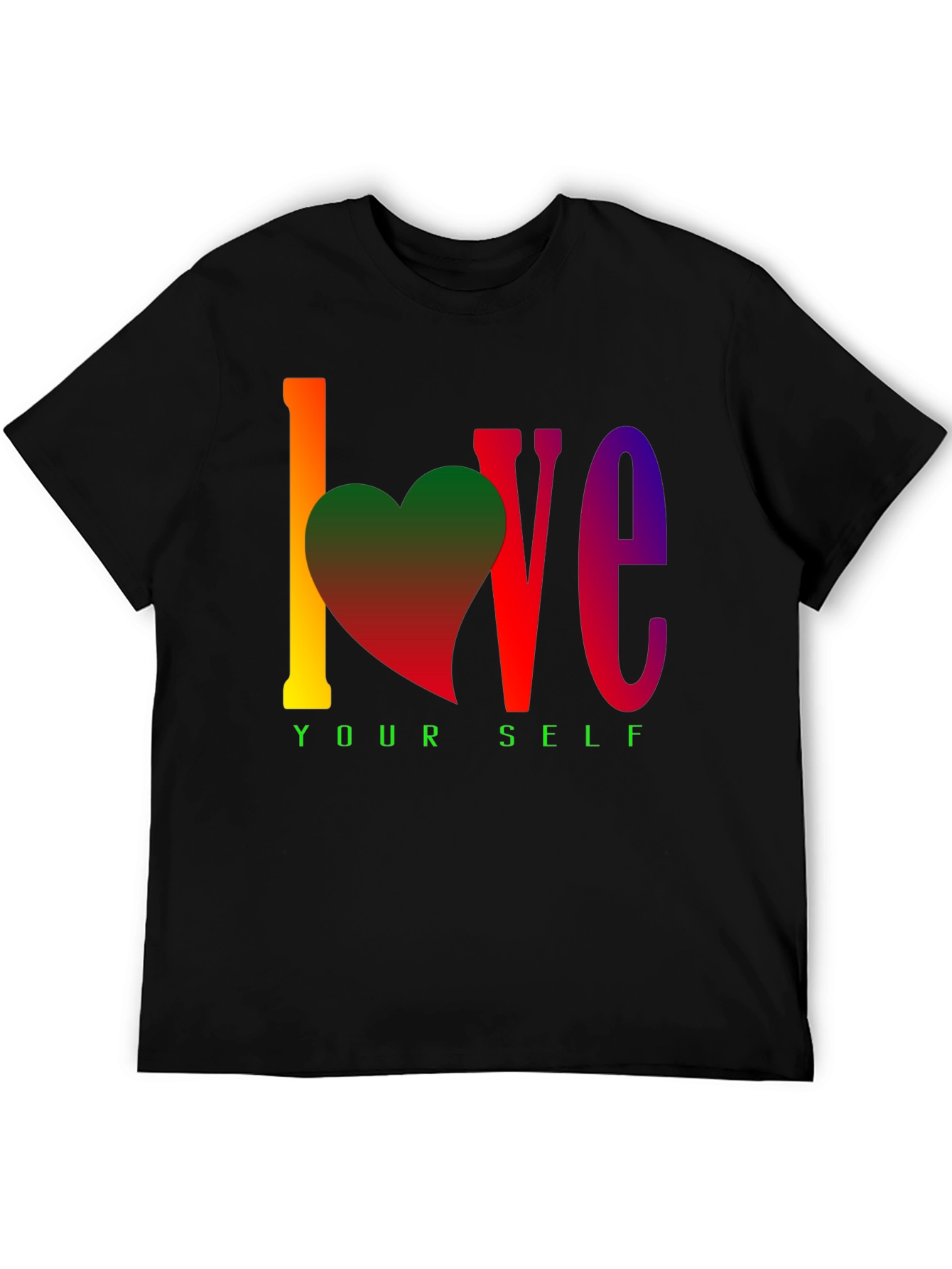 Love Yourself Rainbow Graphic Tee