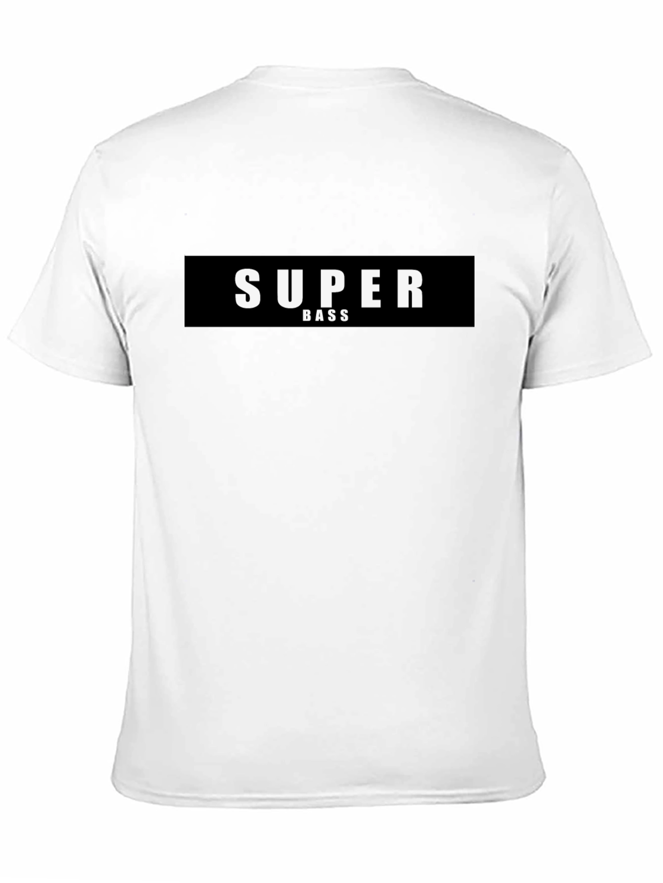 Super Bass Graphic Black T-Shirt
