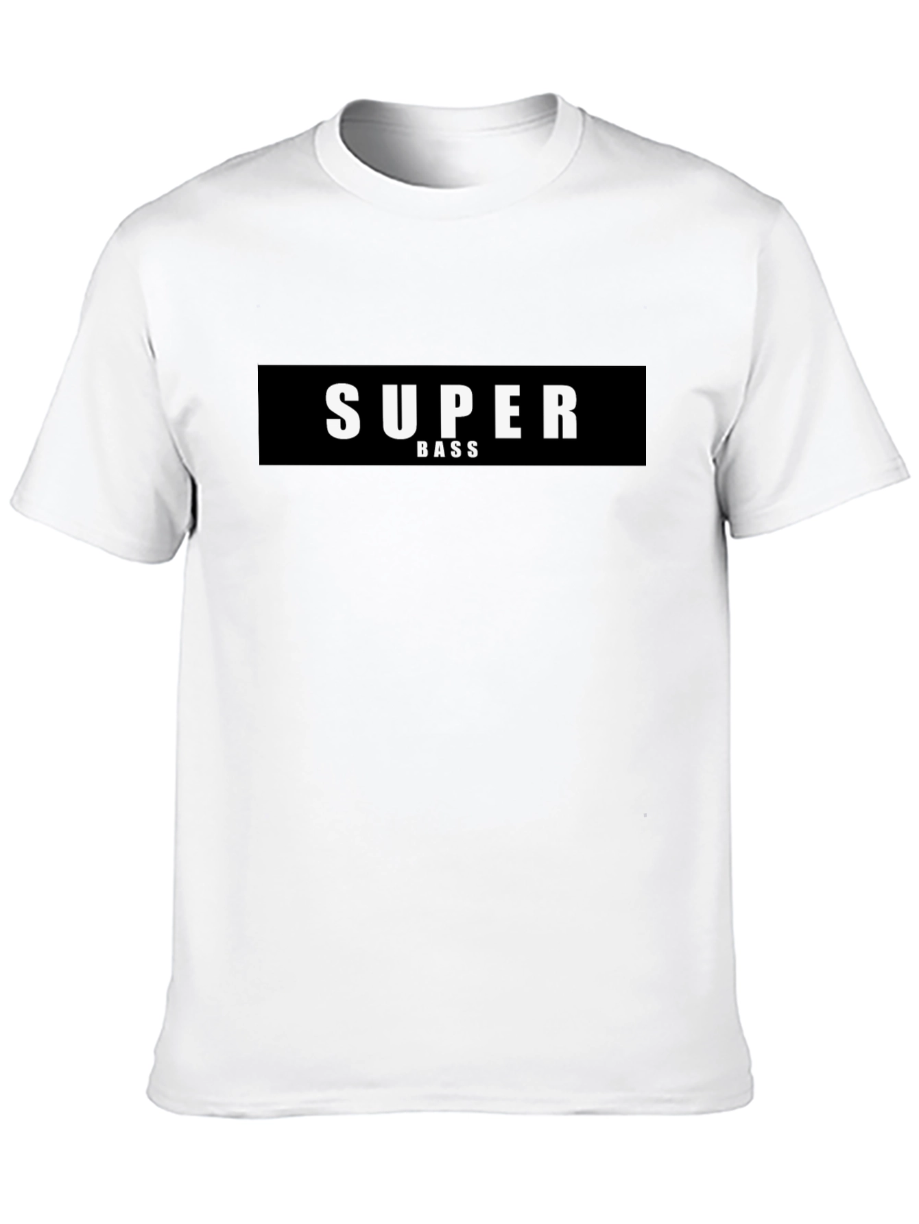 Super Bass Graphic Black T-Shirt