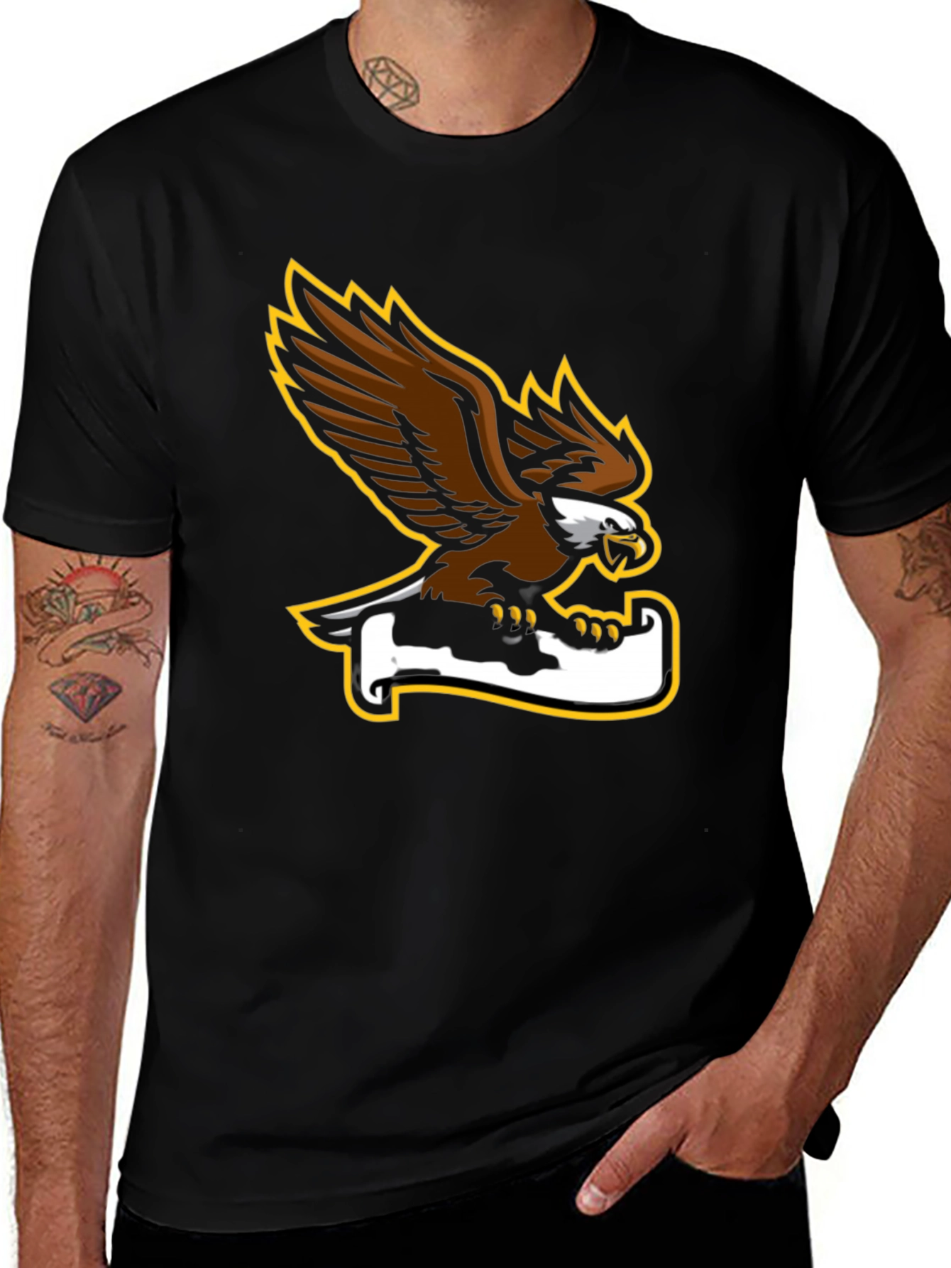 Eagle Graphic Black Tee - Bold and Stylish
