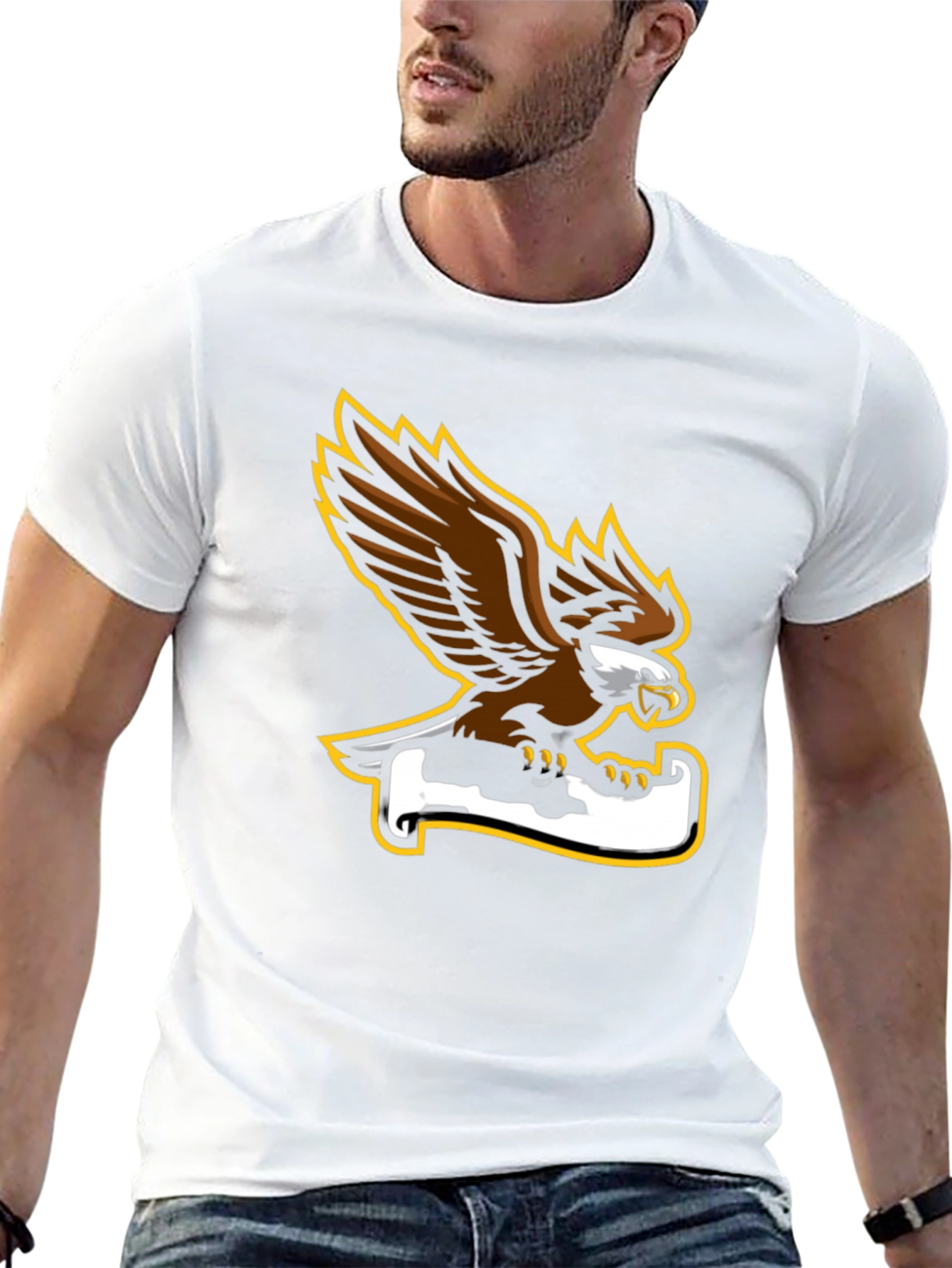 Eagle Graphic Black Tee - Bold and Stylish