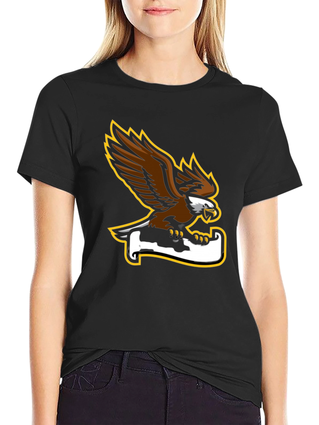 Eagle Graphic Black Tee - Bold and Stylish