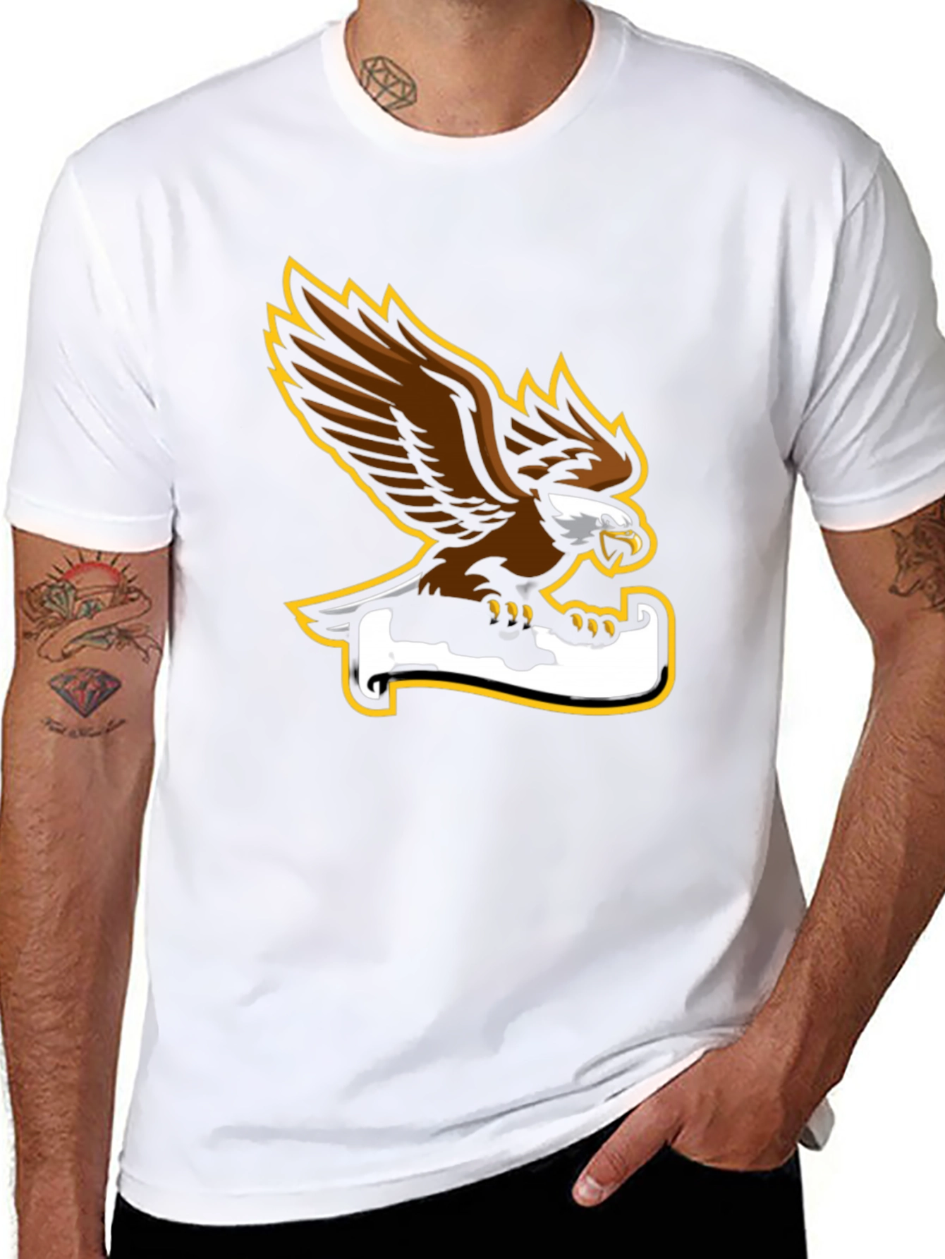 Eagle Graphic Black Tee - Bold and Stylish