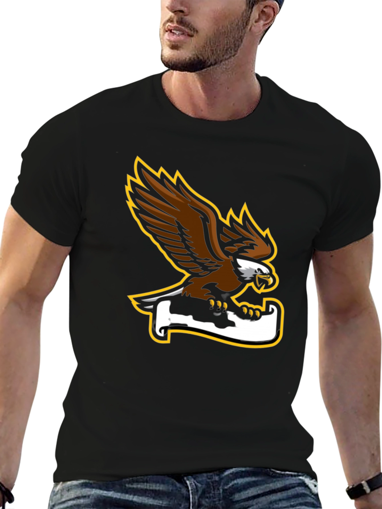 Eagle Graphic Black Tee - Bold and Stylish