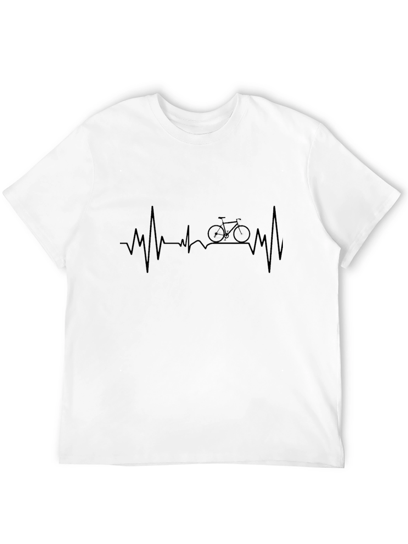 Heartbeat Bicycle T-Shirt - Cycling Lover Tee