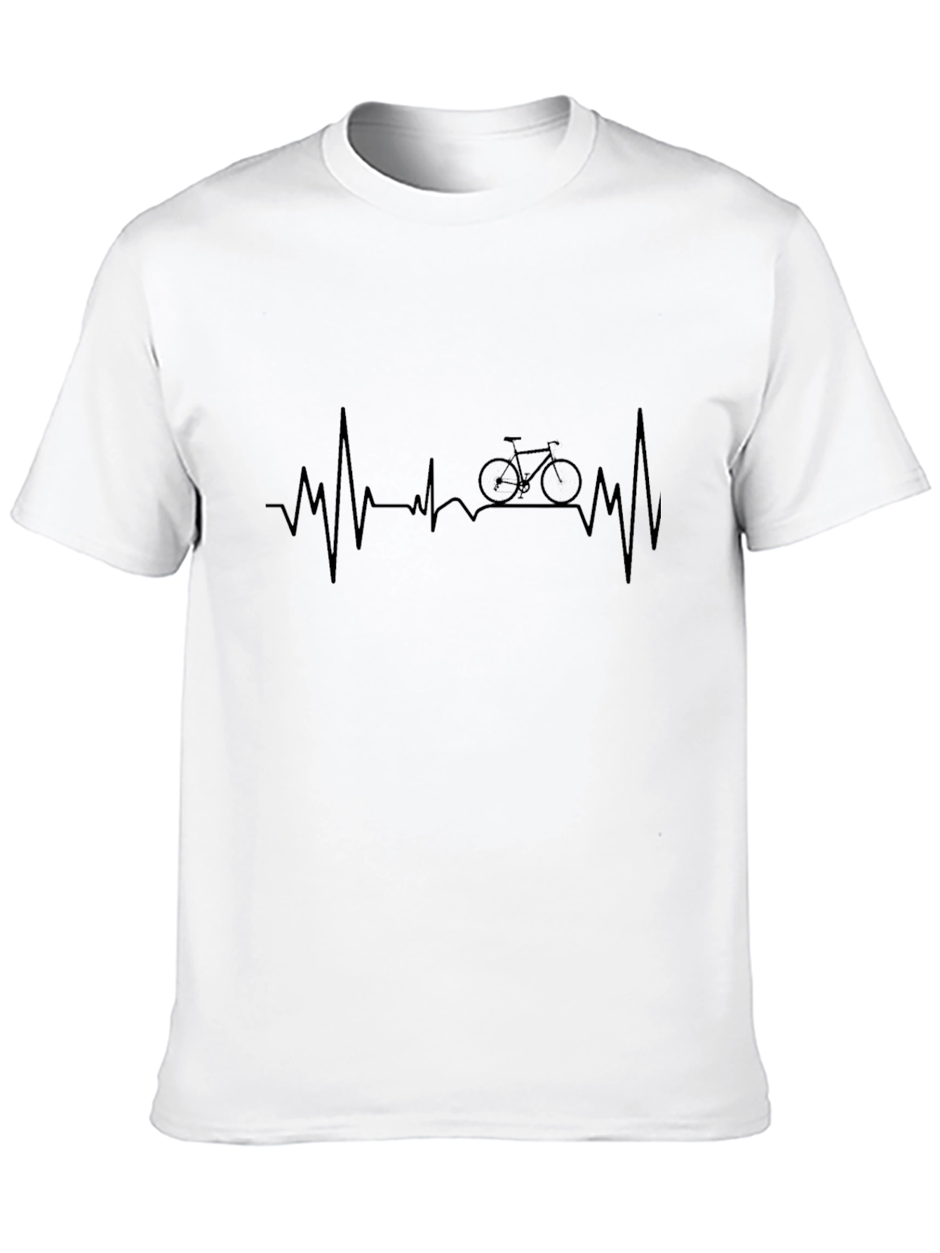Heartbeat Bicycle T-Shirt - Cycling Lover Tee