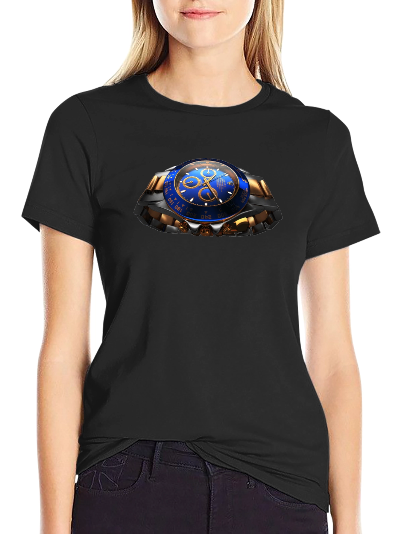 Stylish Watch Graphic T-Shirt