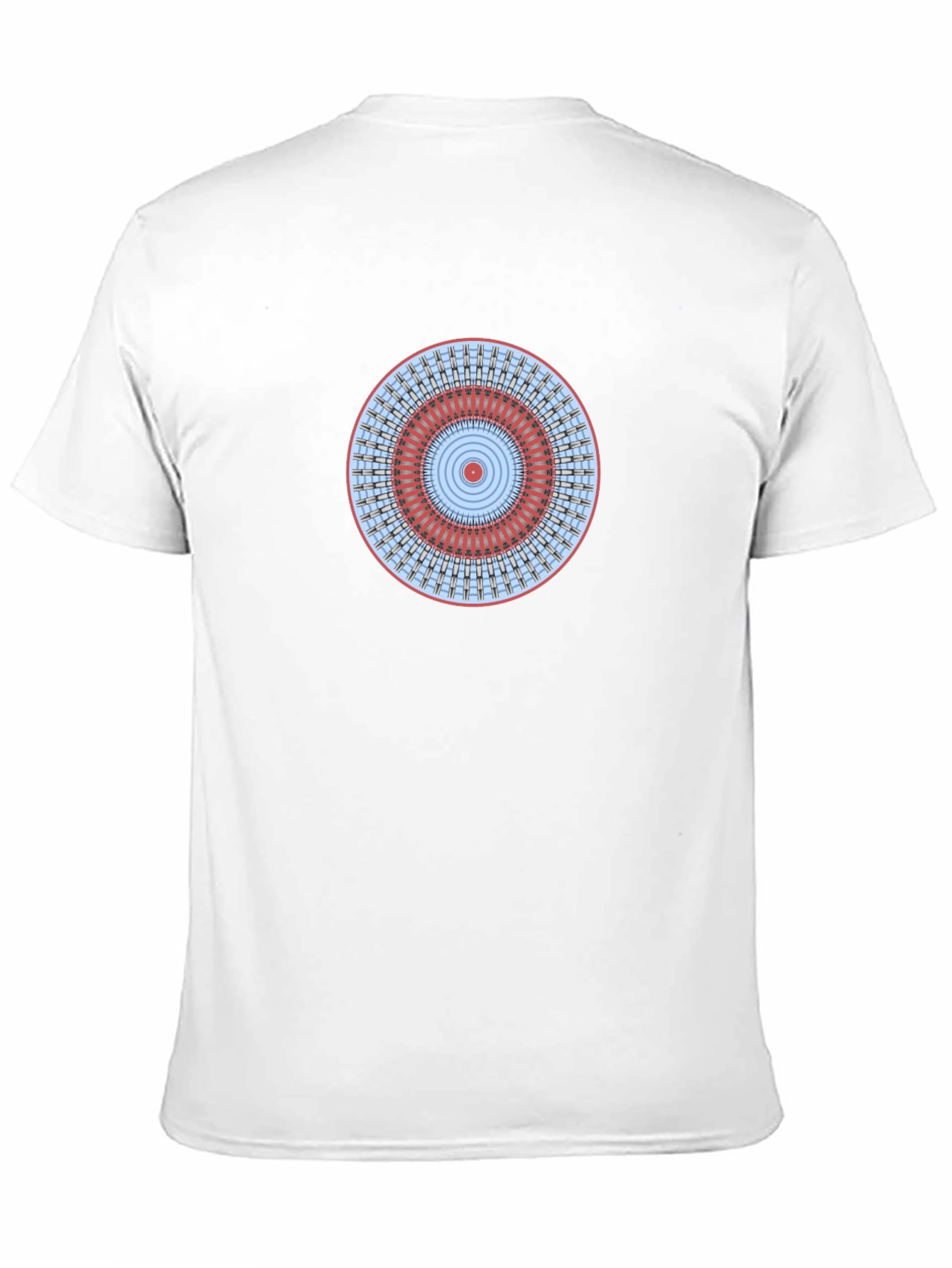 Geometric Mandala Graphic Tee - Stylish Black T-Shirt