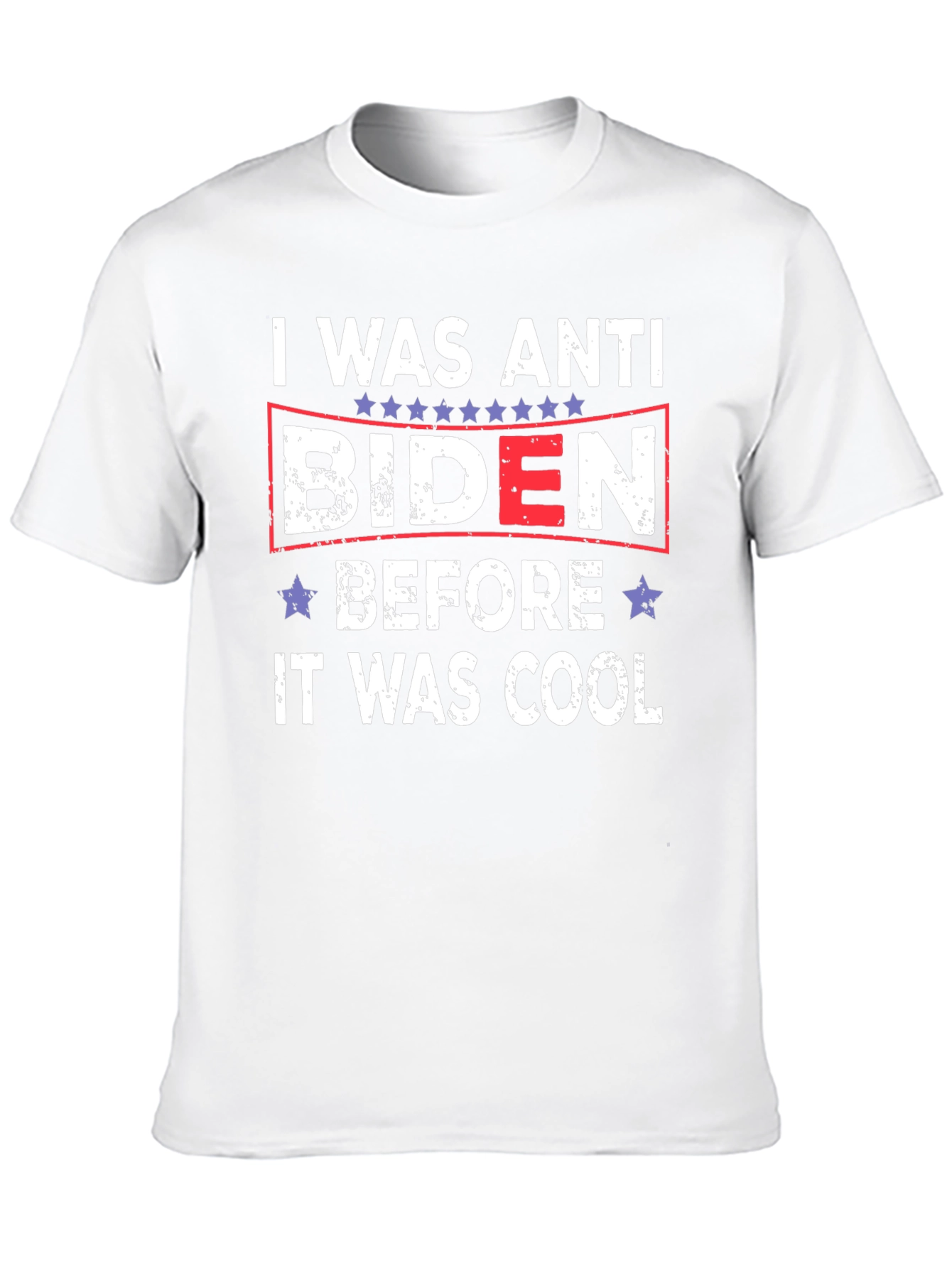 Anti Biden Political Slogan Graphic T-Shirt