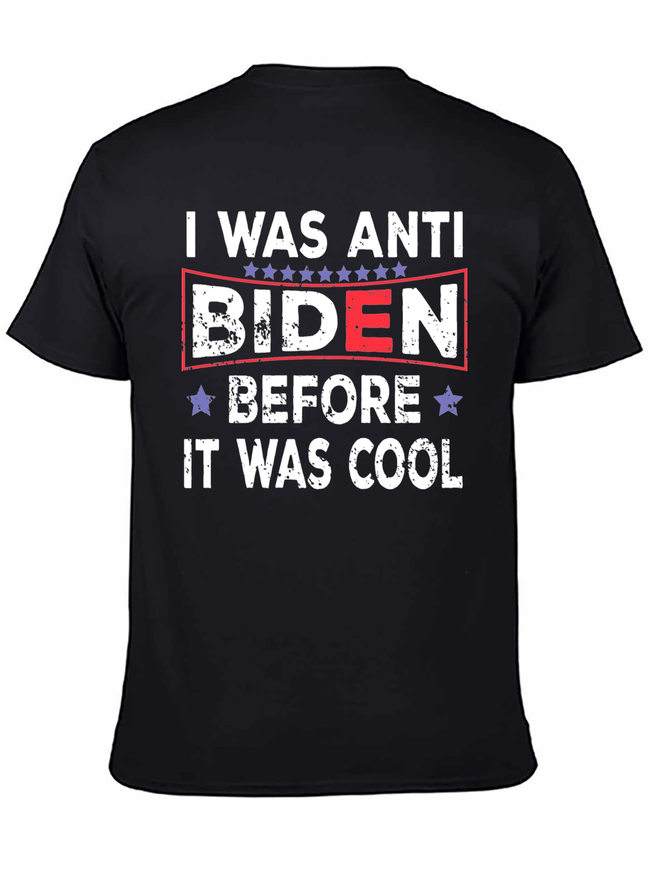 Anti Biden Political Slogan Graphic T-Shirt