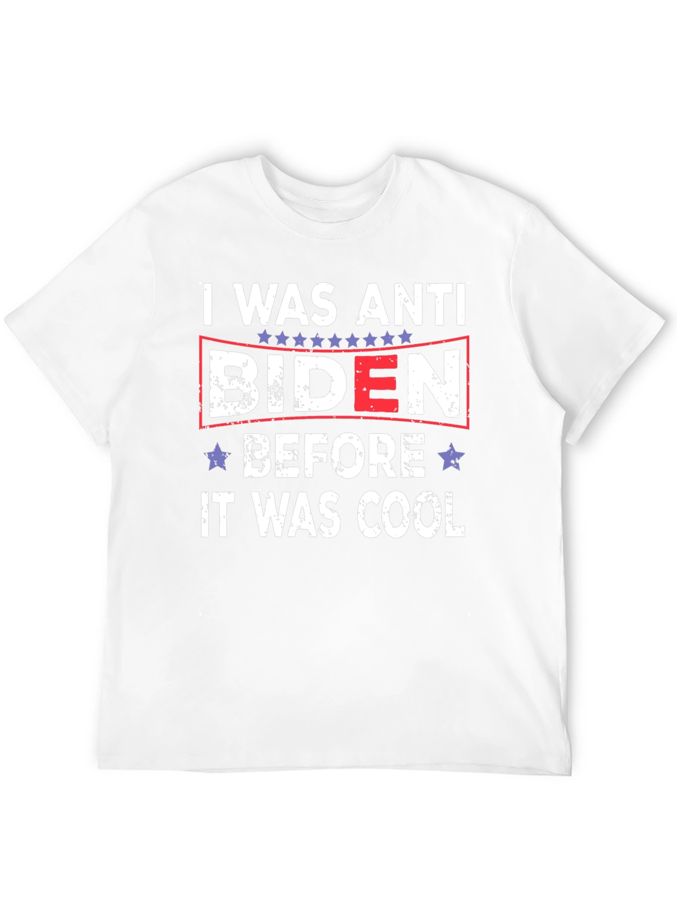 Anti Biden Political Slogan Graphic T-Shirt