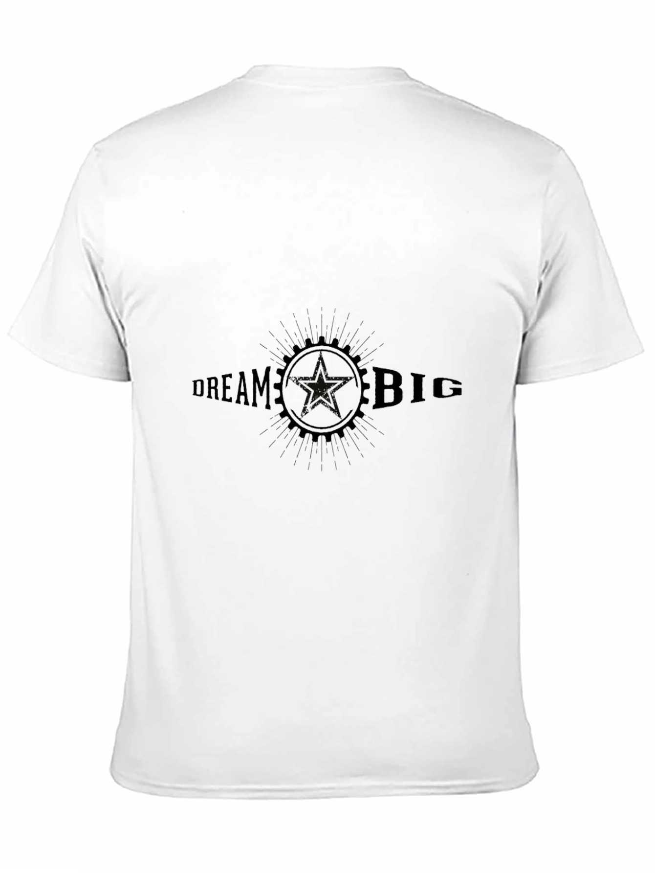 Dream Big Graphic Tee - Black Cotton T-Shirt