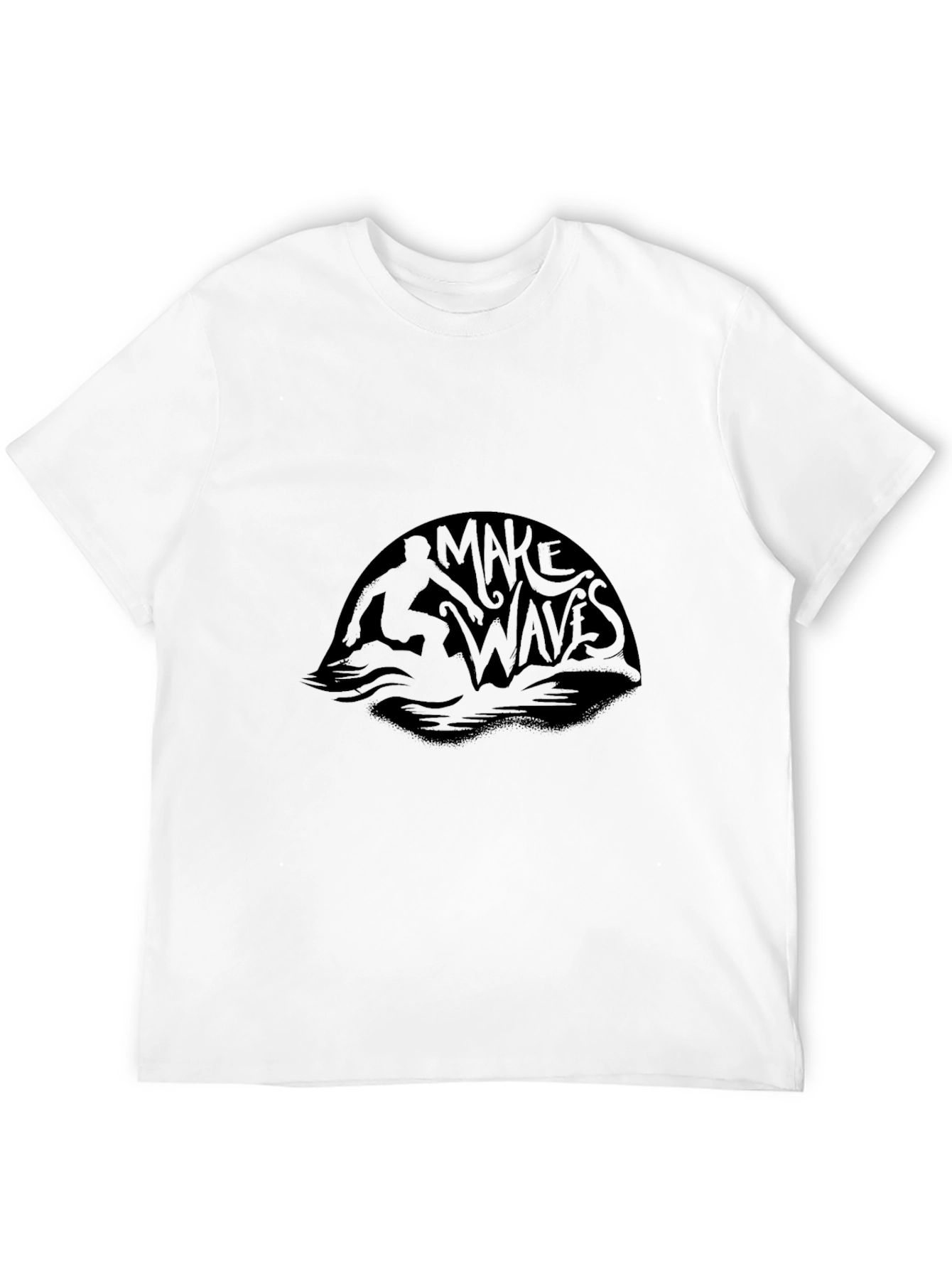 Make Waves Black Graphic Tee