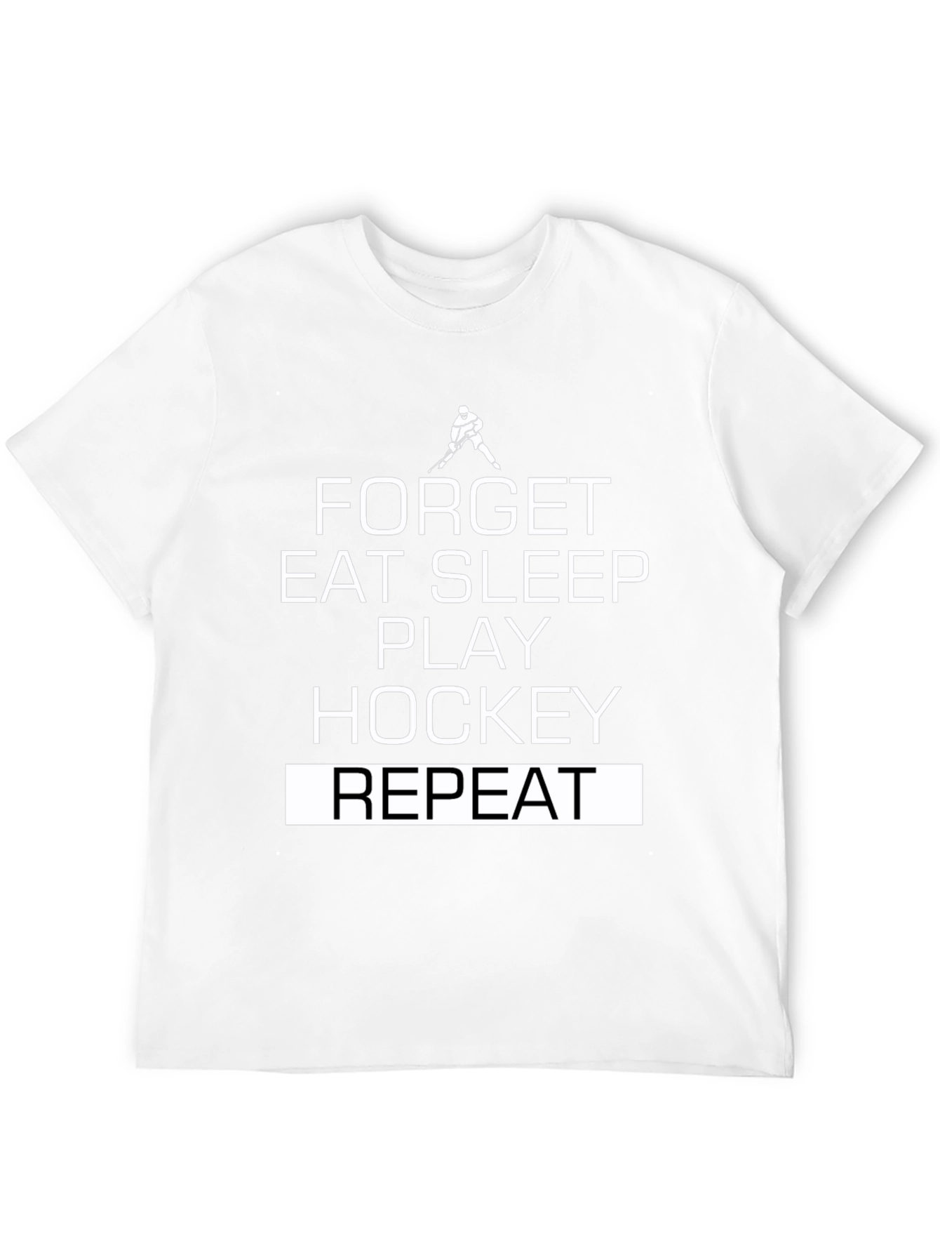Hockey Lifestyle T-Shirt: Eat Sleep Play Hockey Repeat
