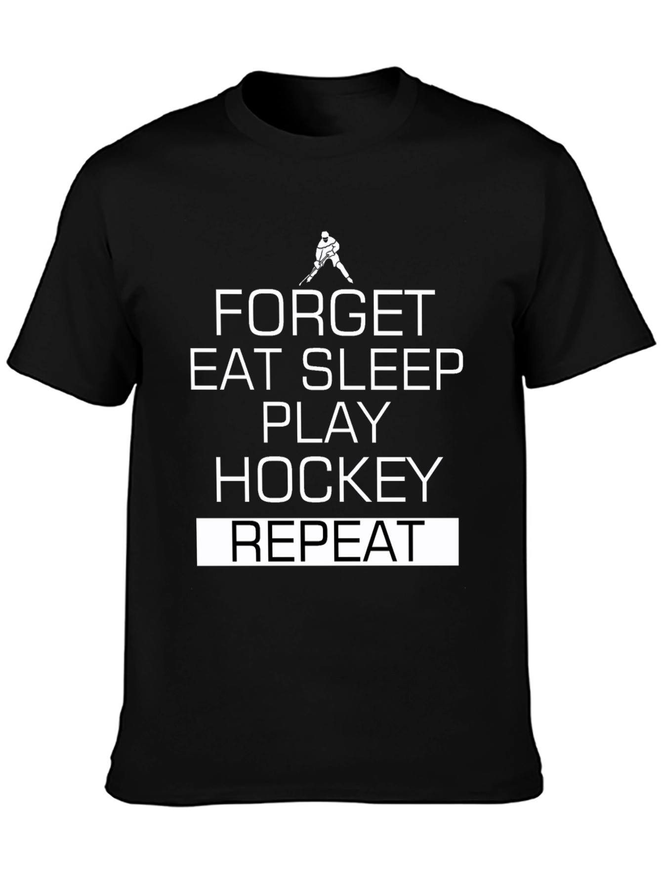 Hockey Lifestyle T-Shirt: Eat Sleep Play Hockey Repeat