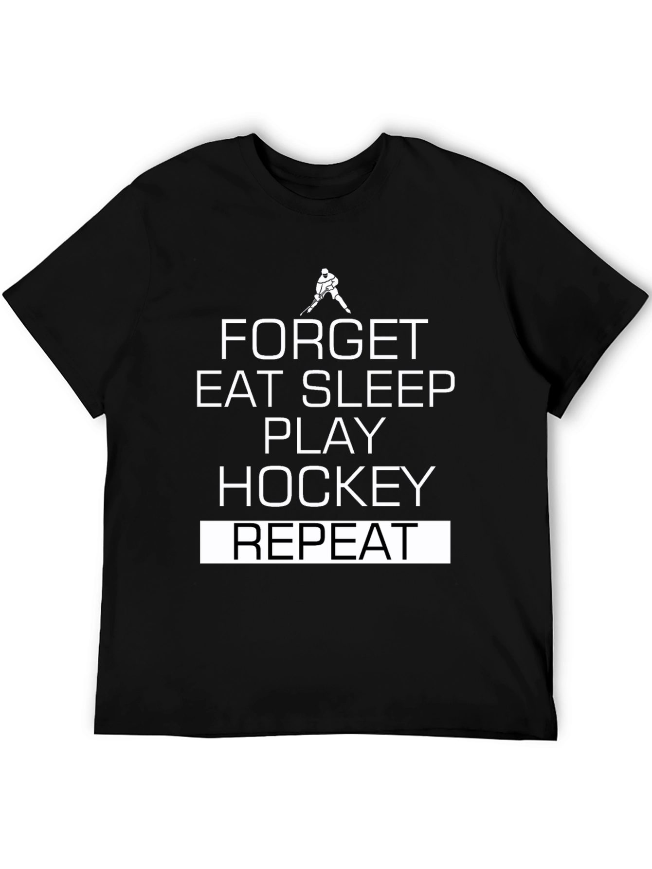Hockey Lifestyle T-Shirt: Eat Sleep Play Hockey Repeat