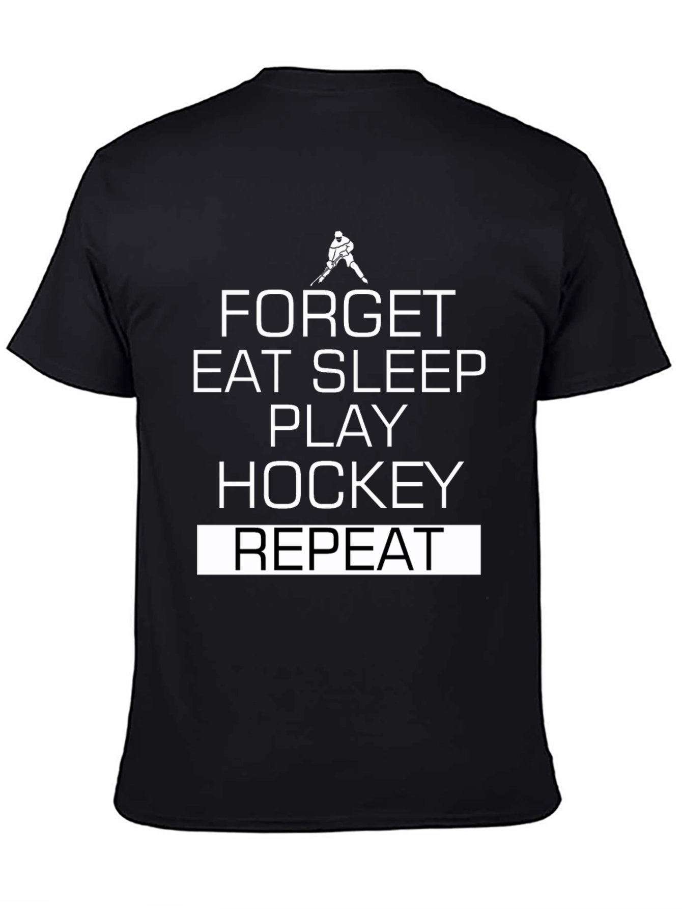 Hockey Lifestyle T-Shirt: Eat Sleep Play Hockey Repeat