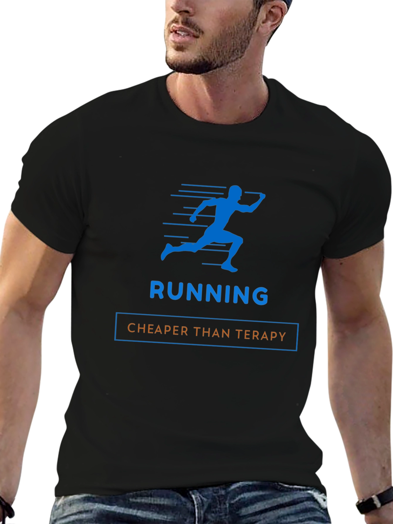 Running Cheaper Than Therapy Graphic Tee