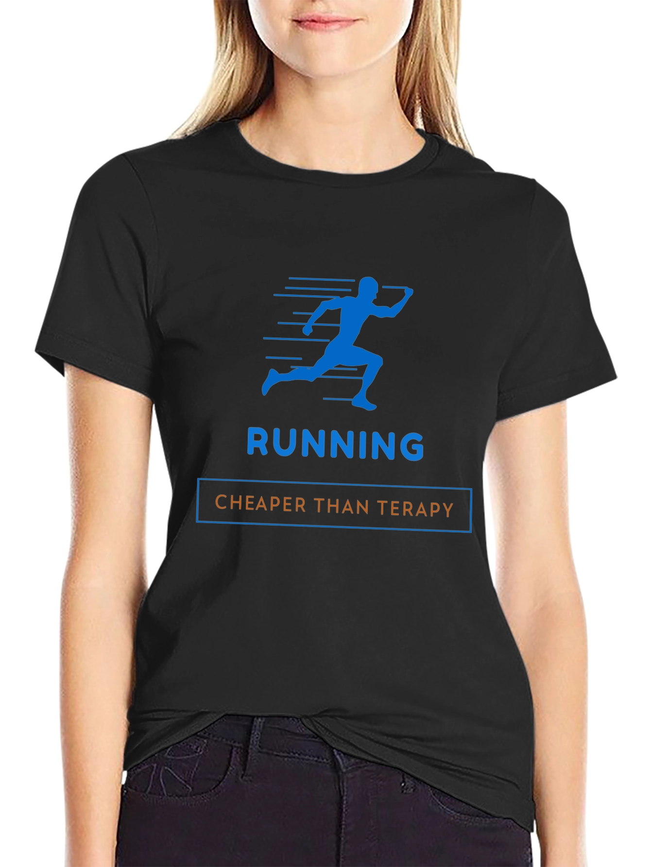 Running Cheaper Than Therapy Graphic Tee