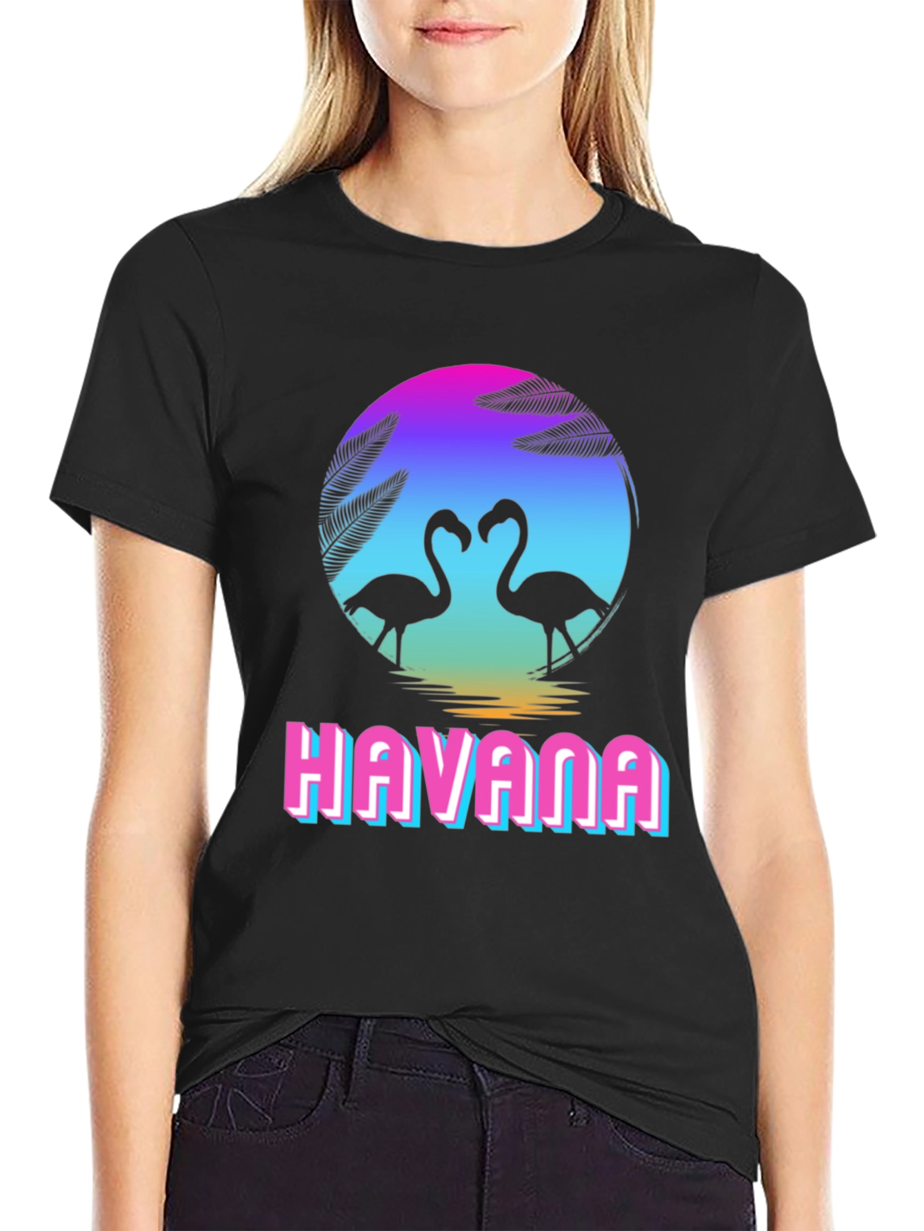 Havana Flamingo Graphic T-Shirt